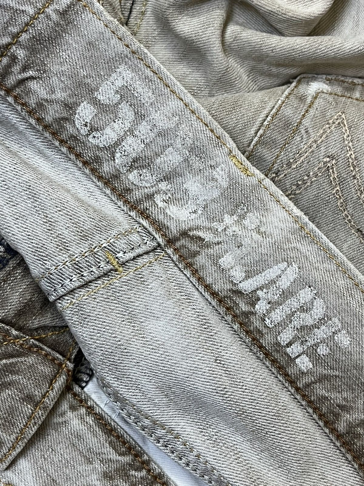Edwin VINTAGE EDWIN 503 FLARED/BOOT CUT BLUE TRIP DISTRESSED JEANS Size US 34 / EU 50 - 16 Thumbnail