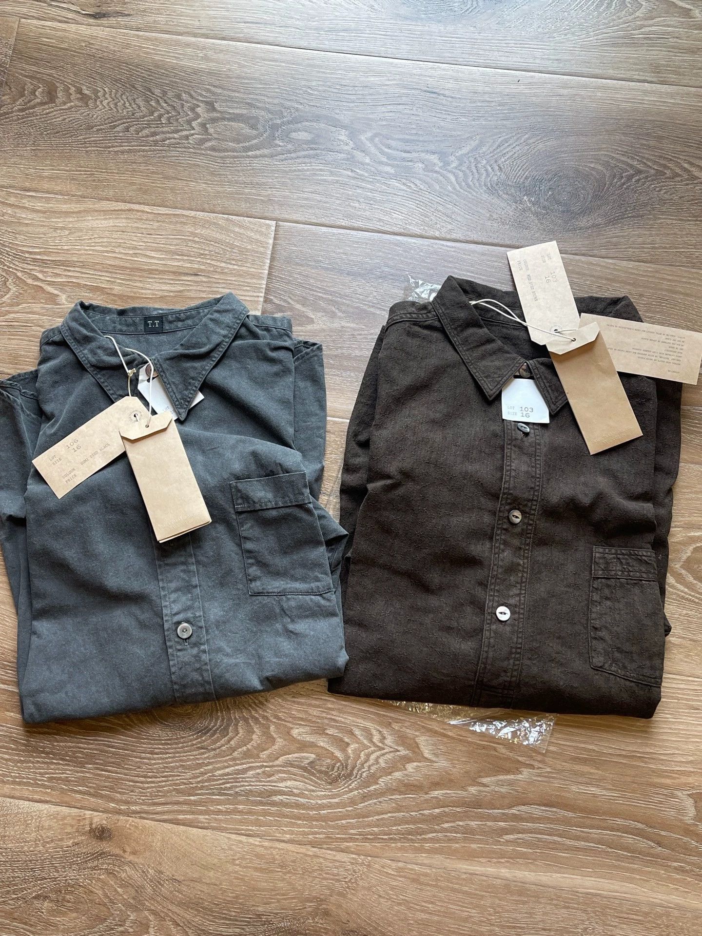 Other T.T LOT.103 Mud & Sulfur Dyed Long Sleeve Work Shirt 25AW Size US L / EU 52-54 / 3 - 1 Thumbnail