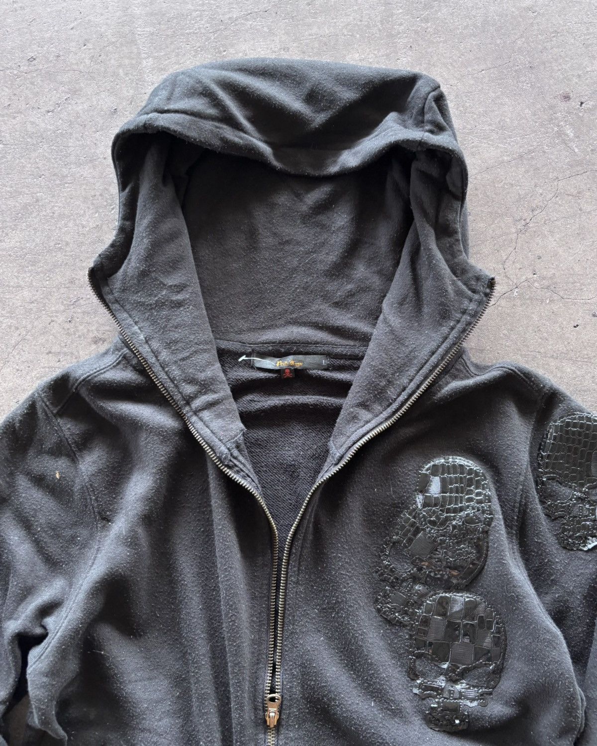 If Six Was Nine × Japanese Brand × KMRii 2000s Proto Type Poem Skull Ninja Hoodie Size US L / EU 52-54 / 3 - 3 Thumbnail