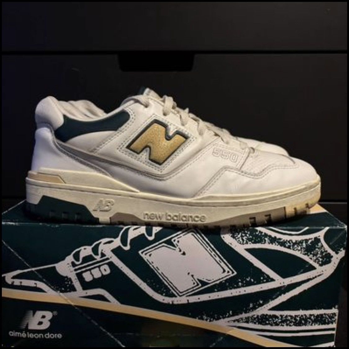 Aime Leon Dore × New Balance Aime Leon Dore New Balance 550 Size 9.5 Green Yellow White Size US 9.5 / EU 42-43 - 1 Thumbnail