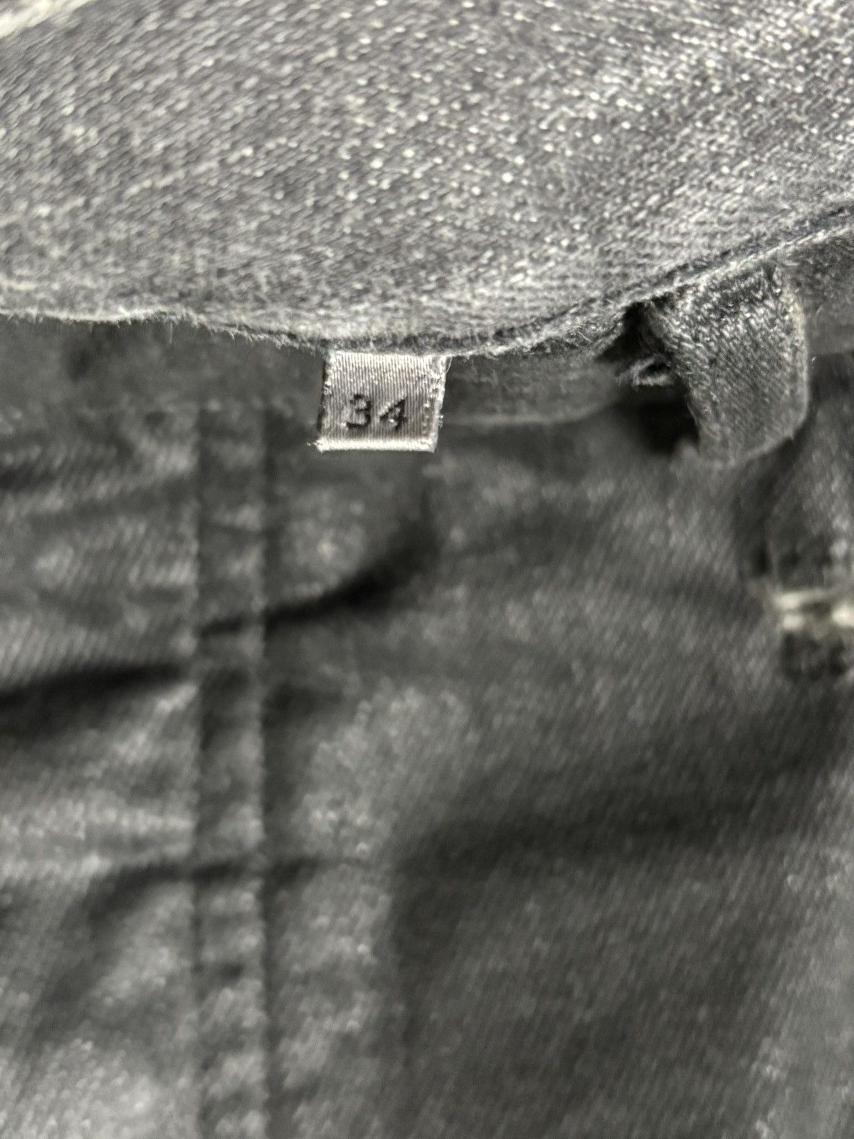 Dior Dior Homme SS04 destroyed waxed strip denim Size US 34 / EU 50 - 14 Thumbnail