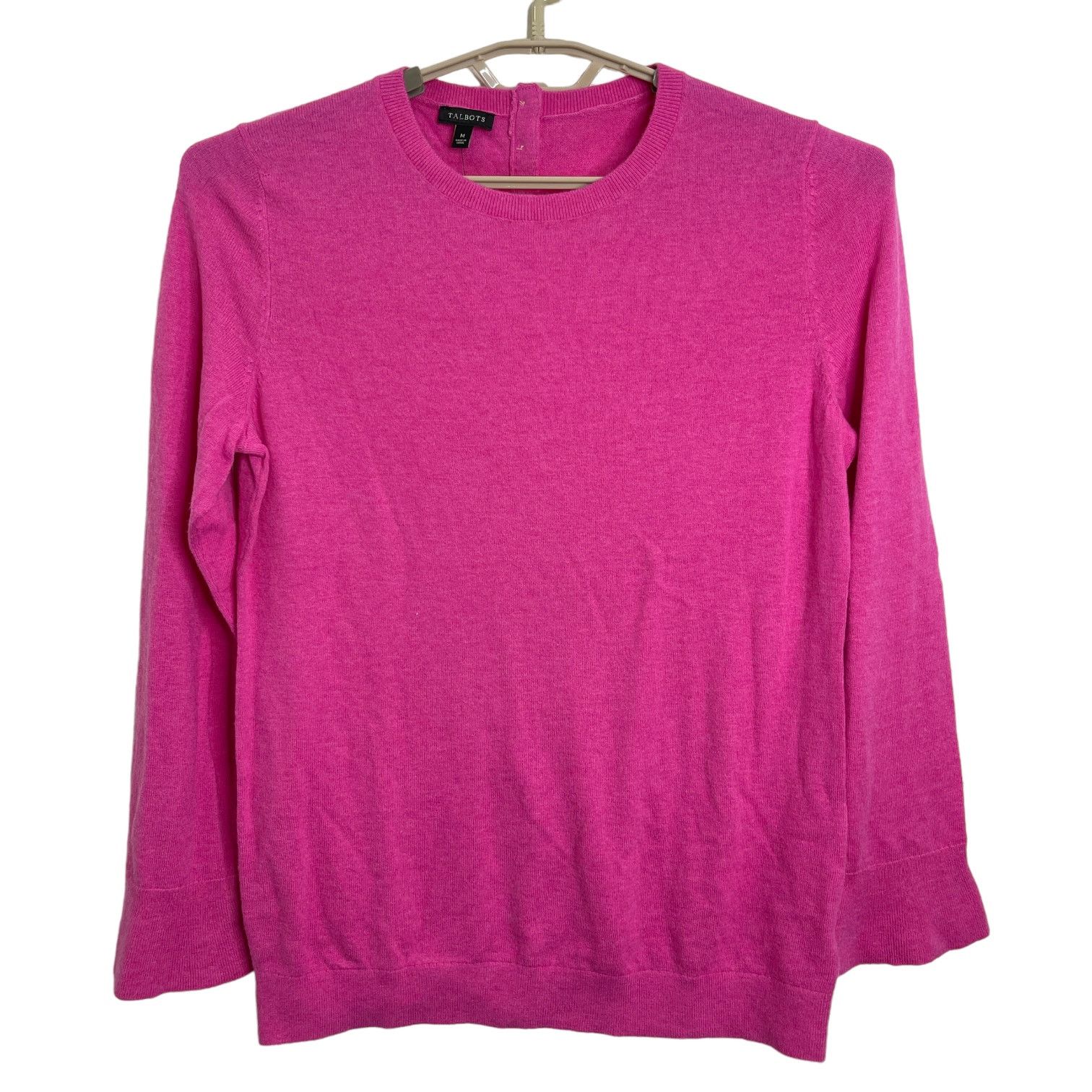 Other Talbots Pink Pullover Sweater Ruffle Cuffs Size Medium NWT Size M / US 6-8 / IT 42-44 - 1 Thumbnail