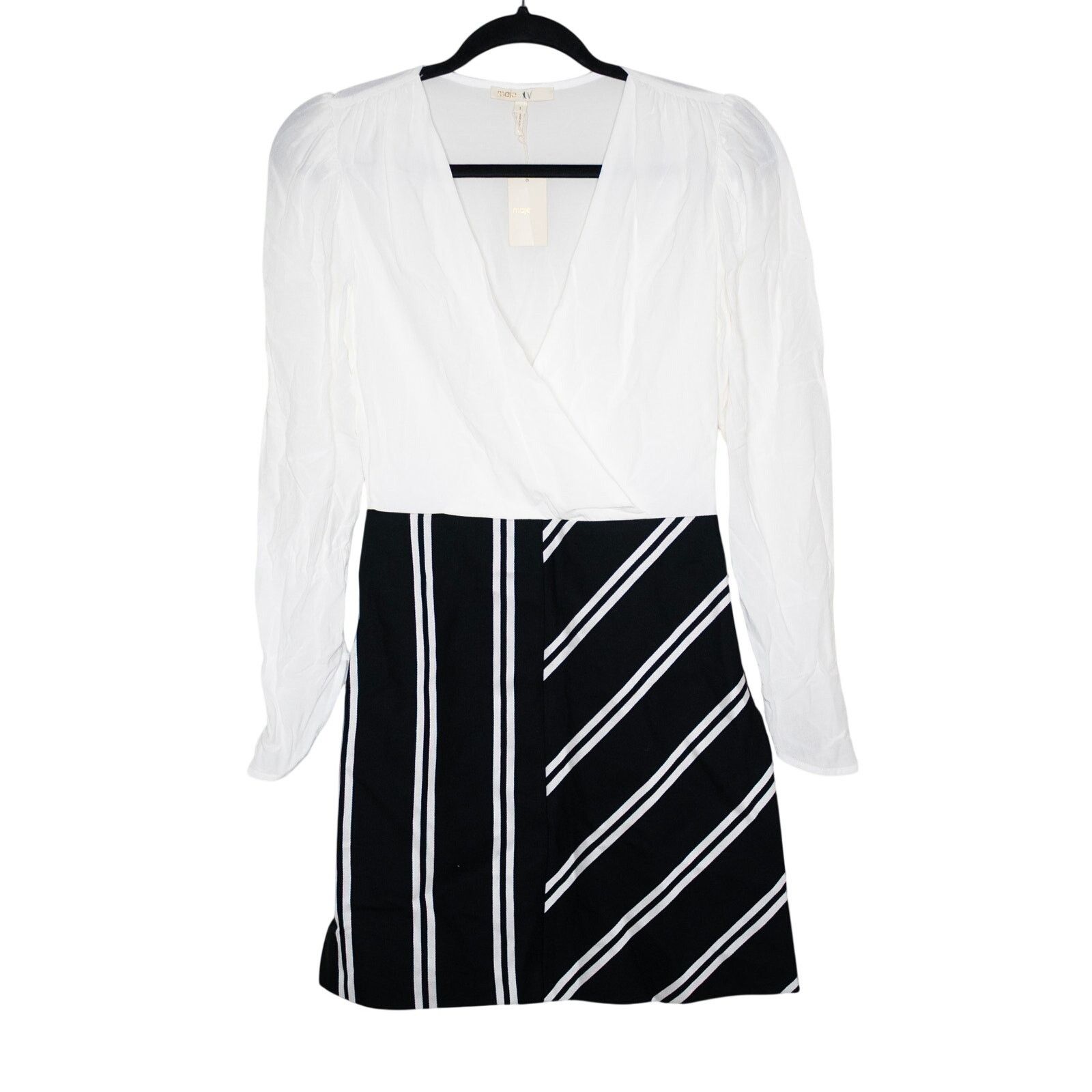 Maje Maje Rolim Blanc Mini Dress Size S / US 4 / IT 40 - 2 Thumbnail