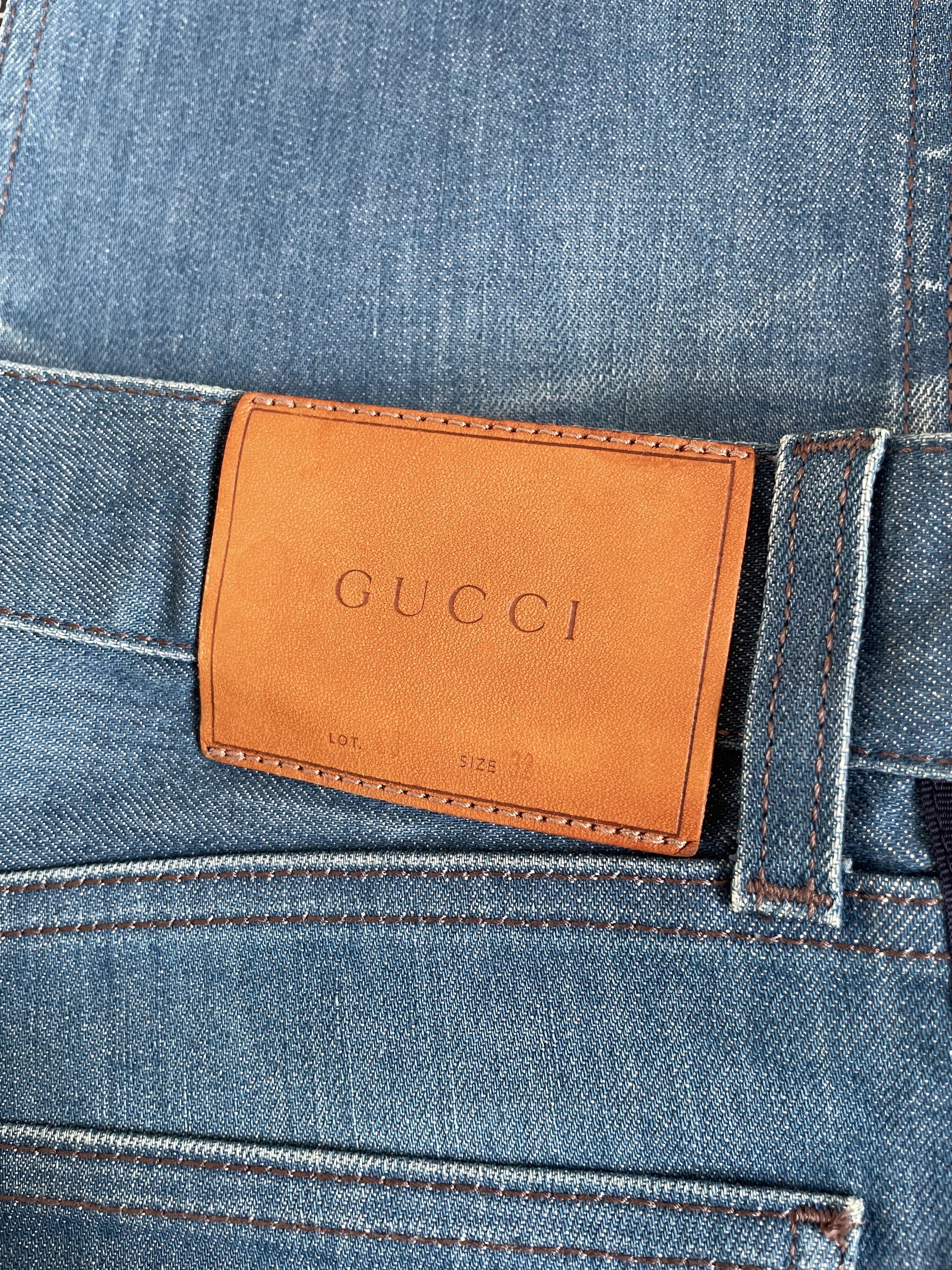 Gucci Gucci Web Stripe Jeans 417246-XR134 Size US 32 / EU 48 - 3 Thumbnail