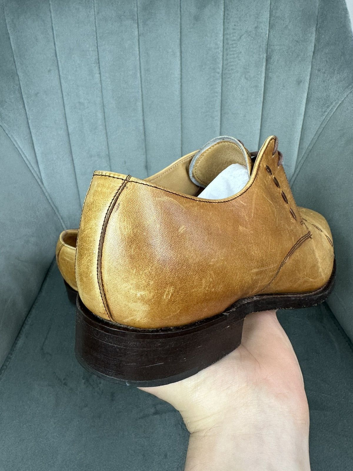 Barker × Handmade Barker London Leather Handmade Shoes Men’s 9 Size Size US 9 / EU 42 - 16 Thumbnail