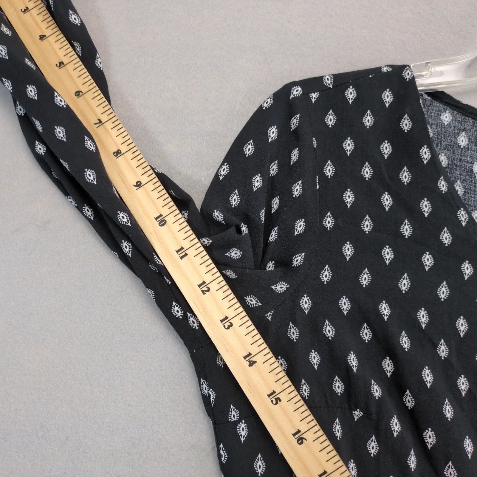 Old Navy Old Navy Black White Design Mini Dress Sz S Pleated Waist Size S / US 4 / IT 40 - 7 Thumbnail