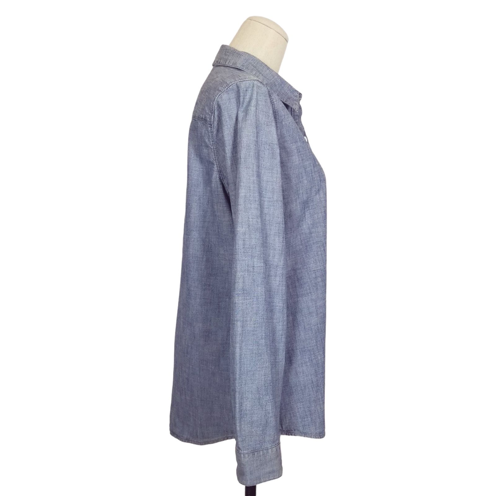 Other J. Jill Chambray Button Front Shirt Light Blue Sz Small Size S / US 4 / IT 40 - 5 Thumbnail