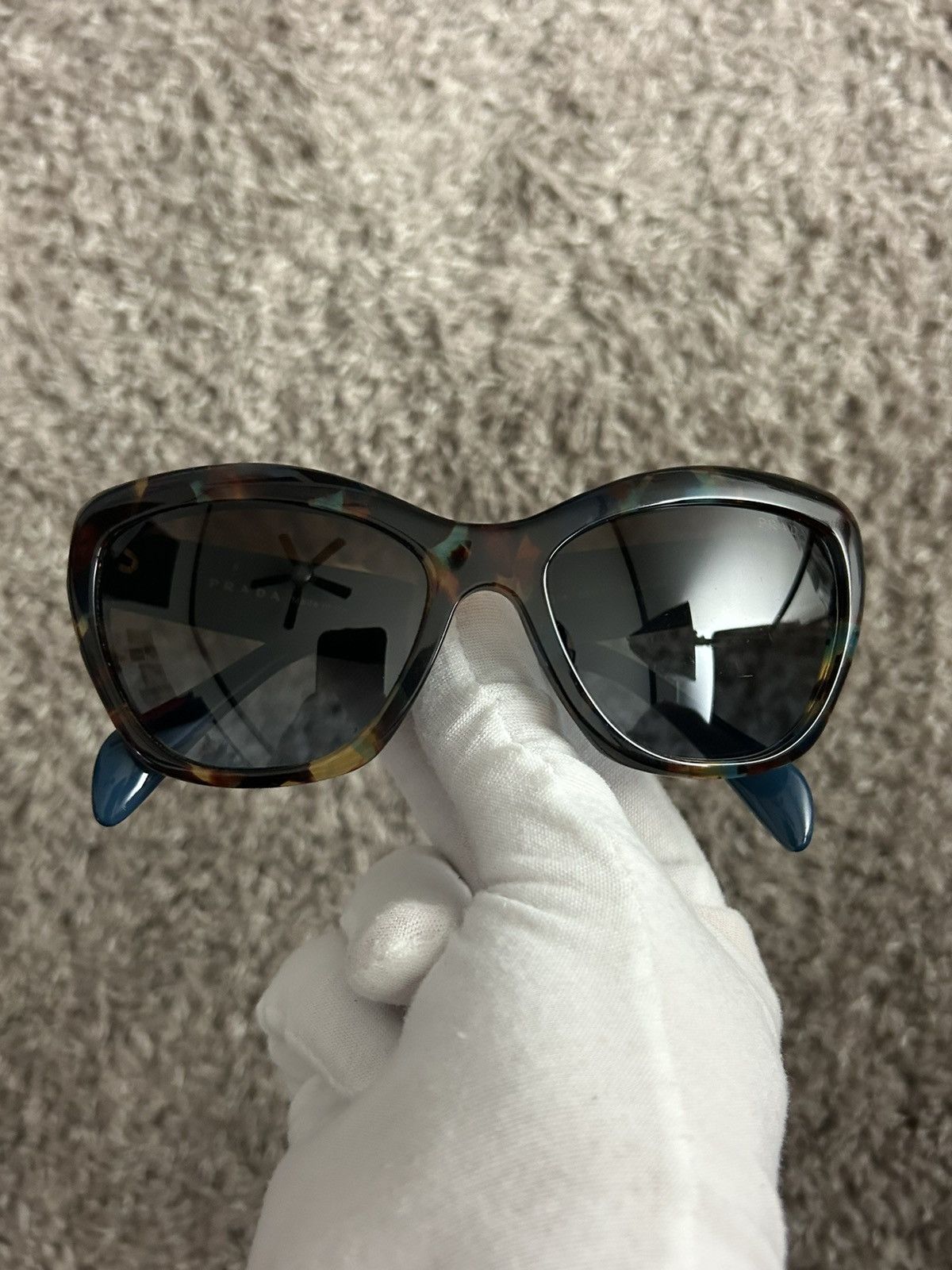 Prada Prada SPR 02Q Logo Sunglasses Size ONE SIZE - 4 Thumbnail