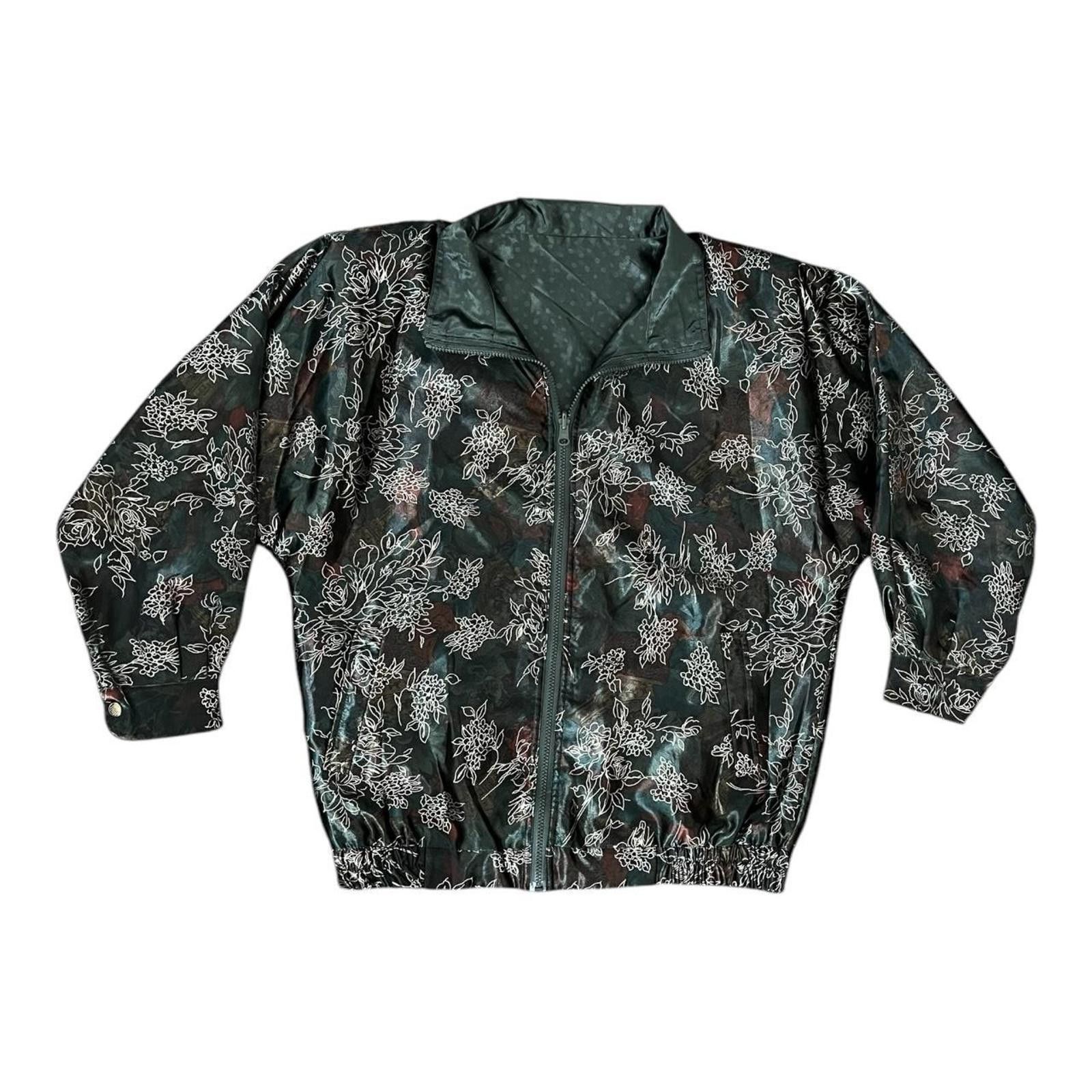 Other Vintage 80s Rafael Floral Reversible Jacket Size M / US 6-8 / IT 42-44 - 1 Thumbnail
