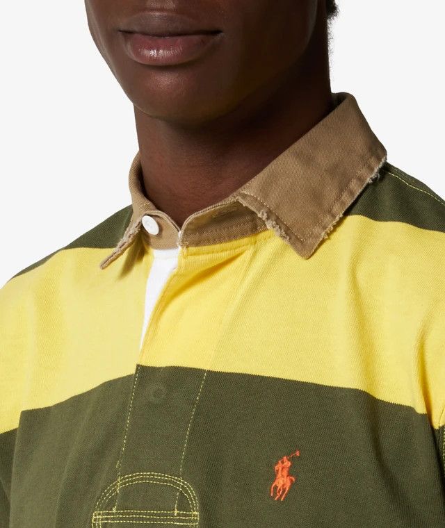 Polo Ralph Lauren o1s22i1n0125 Cotton Polo Shirt in Olive Green/Yellow Size US L / EU 52-54 / 3 - 2 Thumbnail