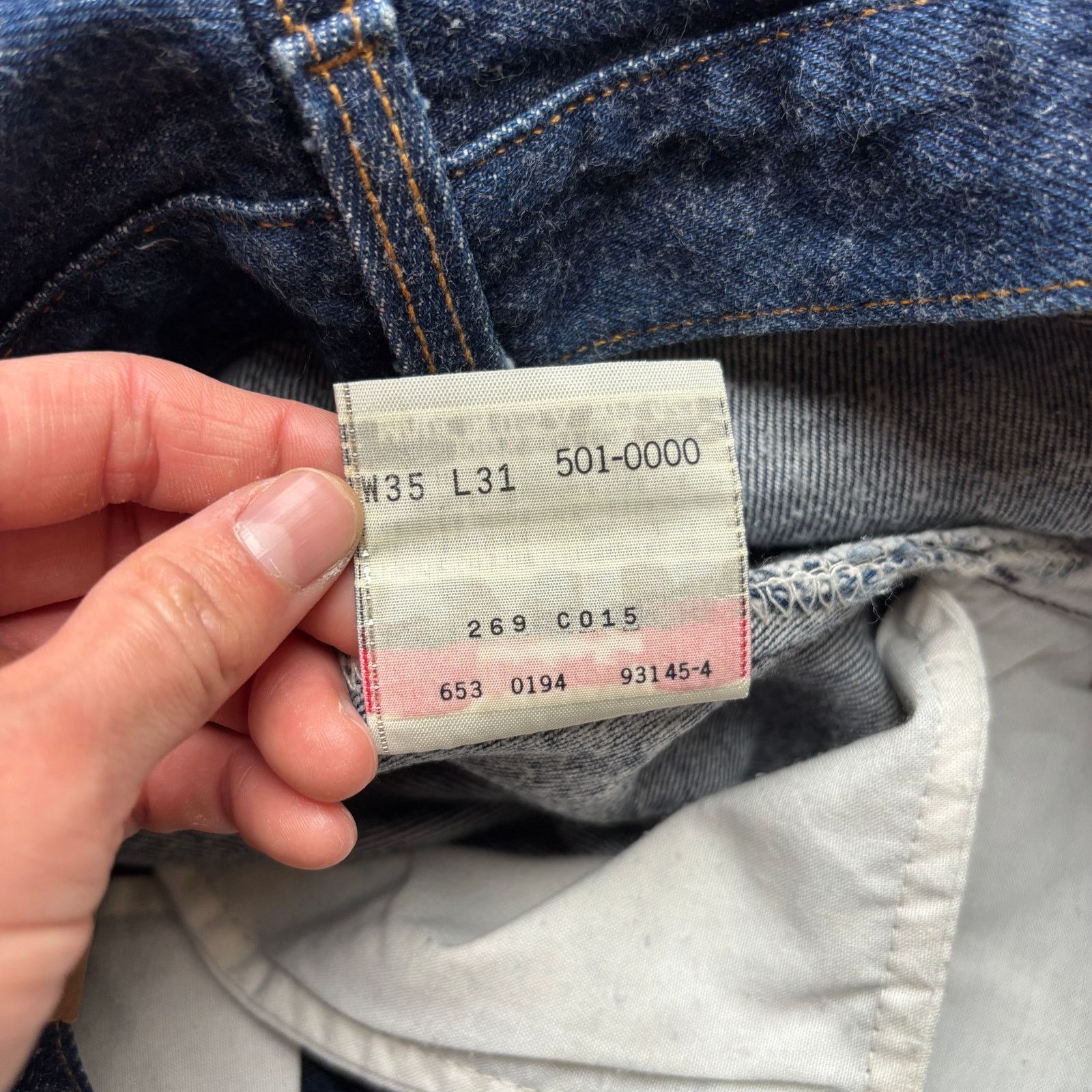 Levi's × Vintage Vintage 90s Levi's 501 XX Straight Leg Jeans 35x31 (31x28) Size US 31 - 9 Thumbnail