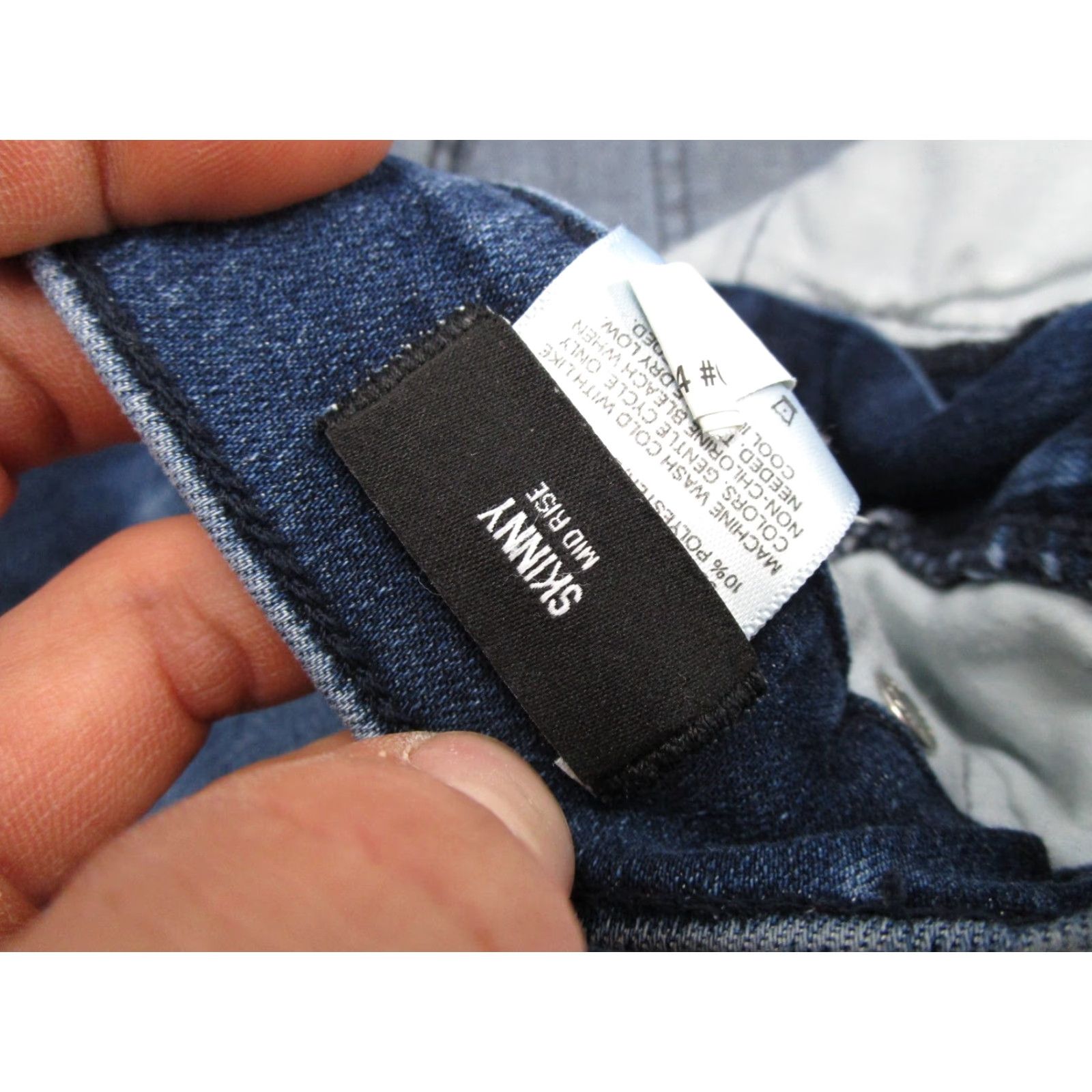 Express Express Womens Jeans Skinny Mid Rise Blue Stretch 2S Denim 5-Pocket Regular Subcategory: Jeans Size 26" / US 2 / IT 38 - 5 Thumbnail