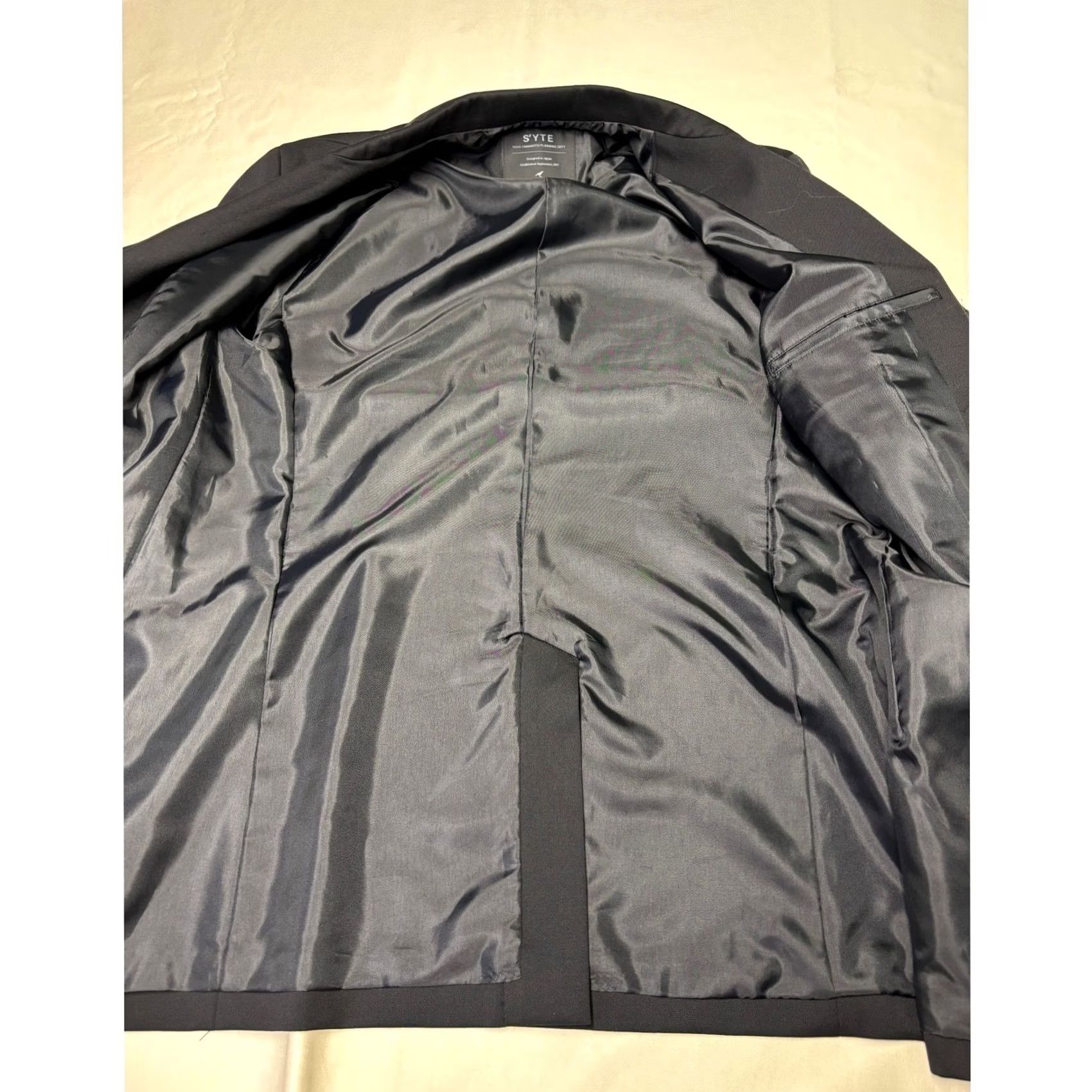 Vintage S'YTE Yohji Yamamoto Blazer Four-Button Wool Blend Black Size 3 Made Japan Mens Jacket Coat Size 40R - 4 Thumbnail