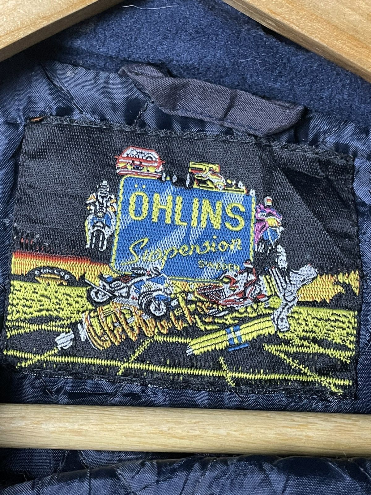 Japanese Brand × Other × Vintage Ohlins Suspension Brand Jacket with Double Pocket (134) Size US L / EU 52-54 / 3 - 9 Thumbnail