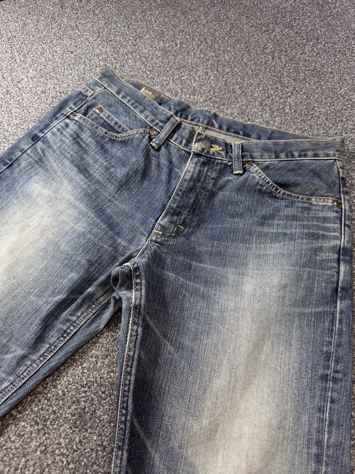 Lee × Number (N)ine Vintage 90s Flared Japanese Lee Fade Aging Washed Distressed Size US 31 - 3 Thumbnail