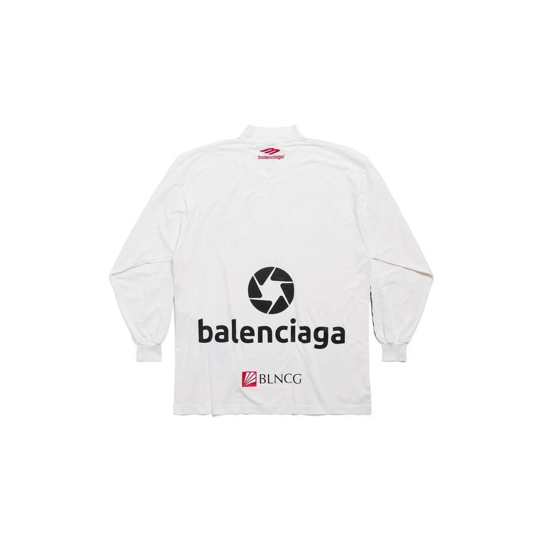 Balenciaga o1mt1gz0225 Top League Long Sleeve T-Shirt Oversized Size US L / EU 52-54 / 3 - 2 Thumbnail