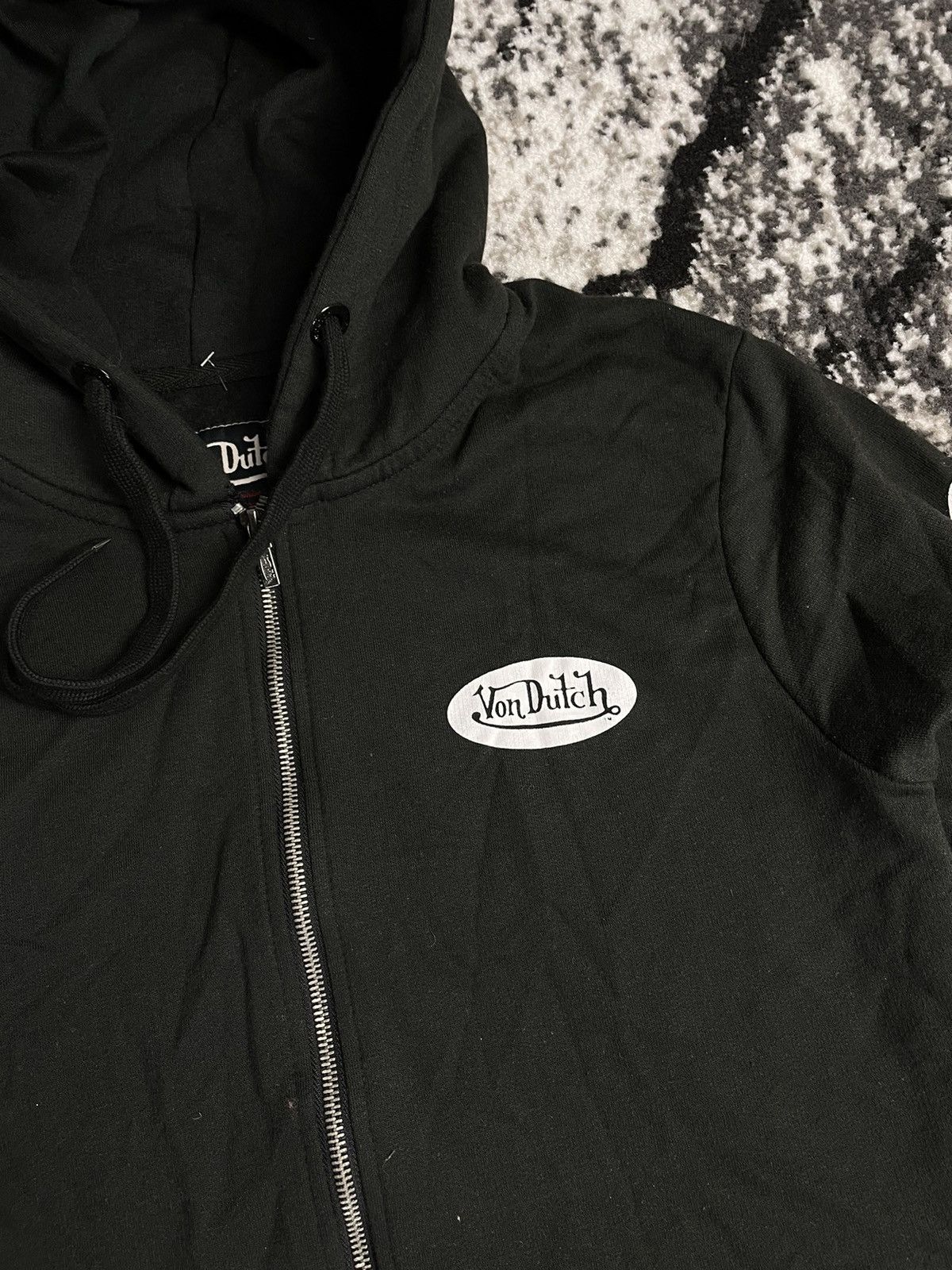 Vintage × Von Dutch Vintage Von Dutch Full Zip Black Hoodie Size US S / EU 44-46 / 1 - 2 Thumbnail