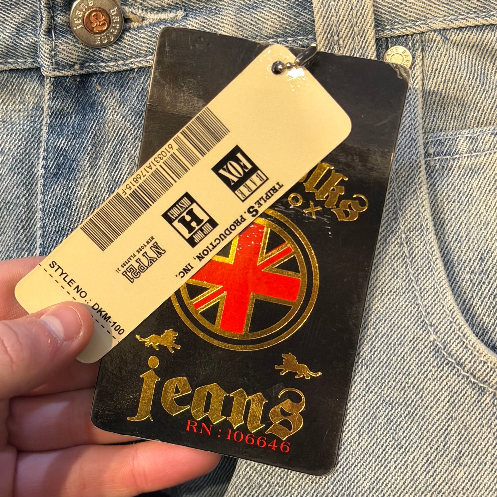 Bare Fox Vintage Y2K Barefox Denim Jeans Size US 40 / EU 56 - 4 Thumbnail