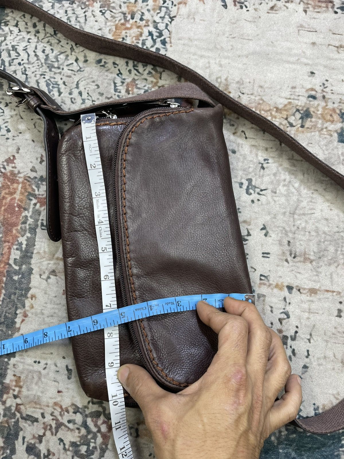 Japanese Brand Estine 2 Way Flip Flap Leather Sling Bag Size ONE SIZE - 11 Thumbnail