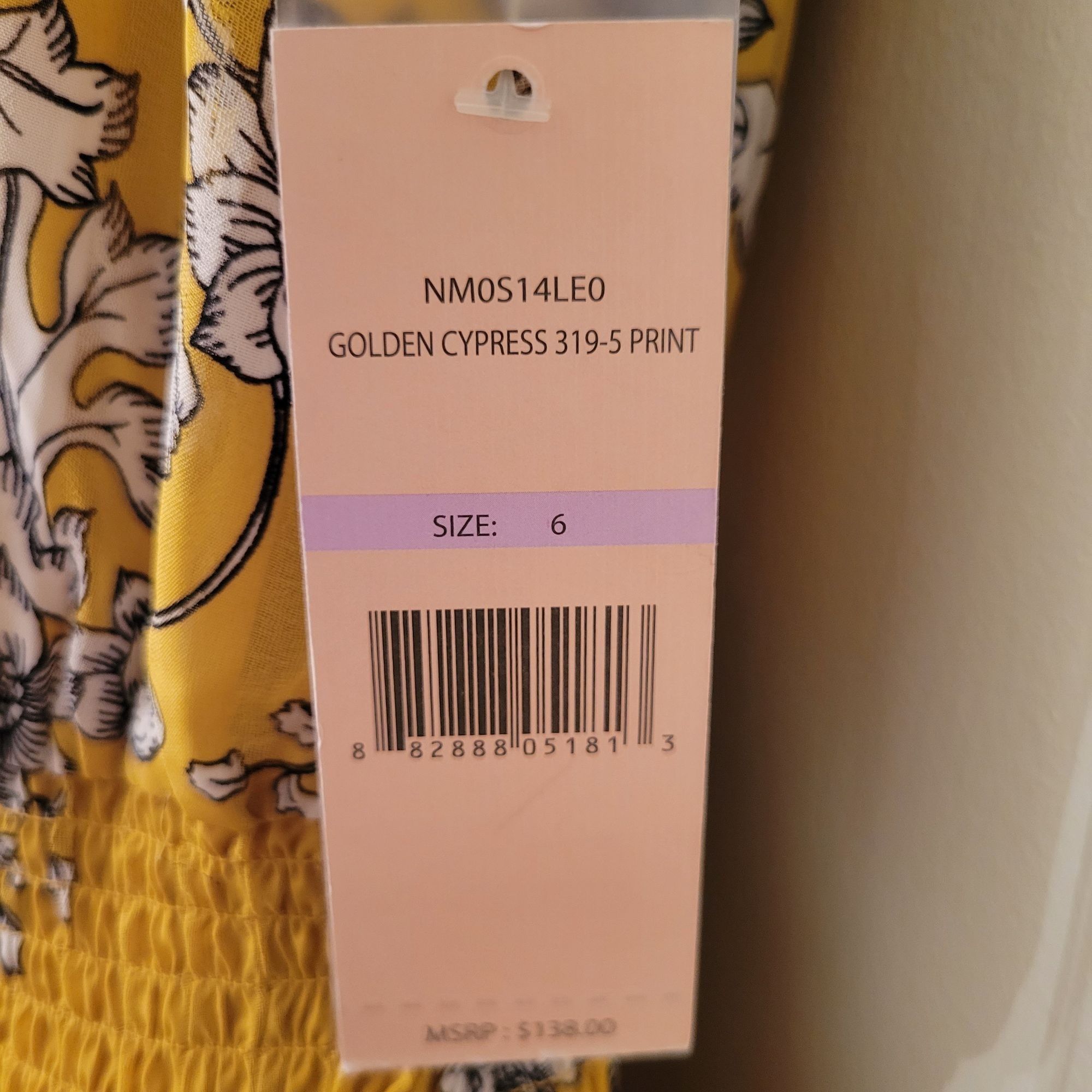 Nanette Lepore Nanette Lepore Golden Cypress Floral Sleeveless Dress 6 Summ Size M / US 6-8 / IT 42-44 - 5 Thumbnail