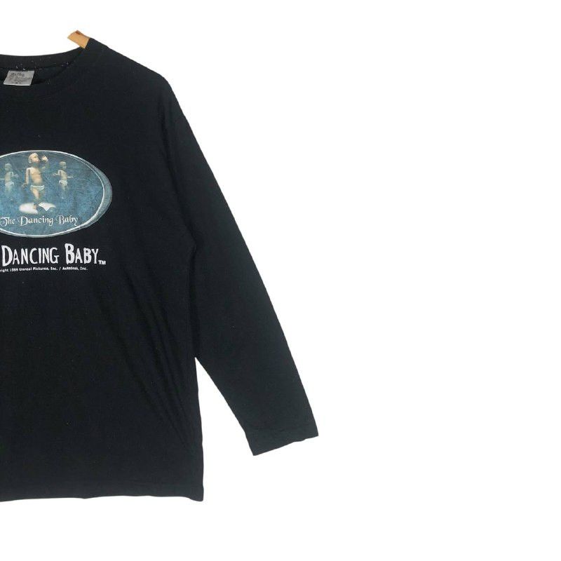 Band Tees × Vintage Vintage The Dancing Baby 1999 Unreal Picture L/S T-Shirt Size US M / EU 48-50 / 2 - 4 Thumbnail