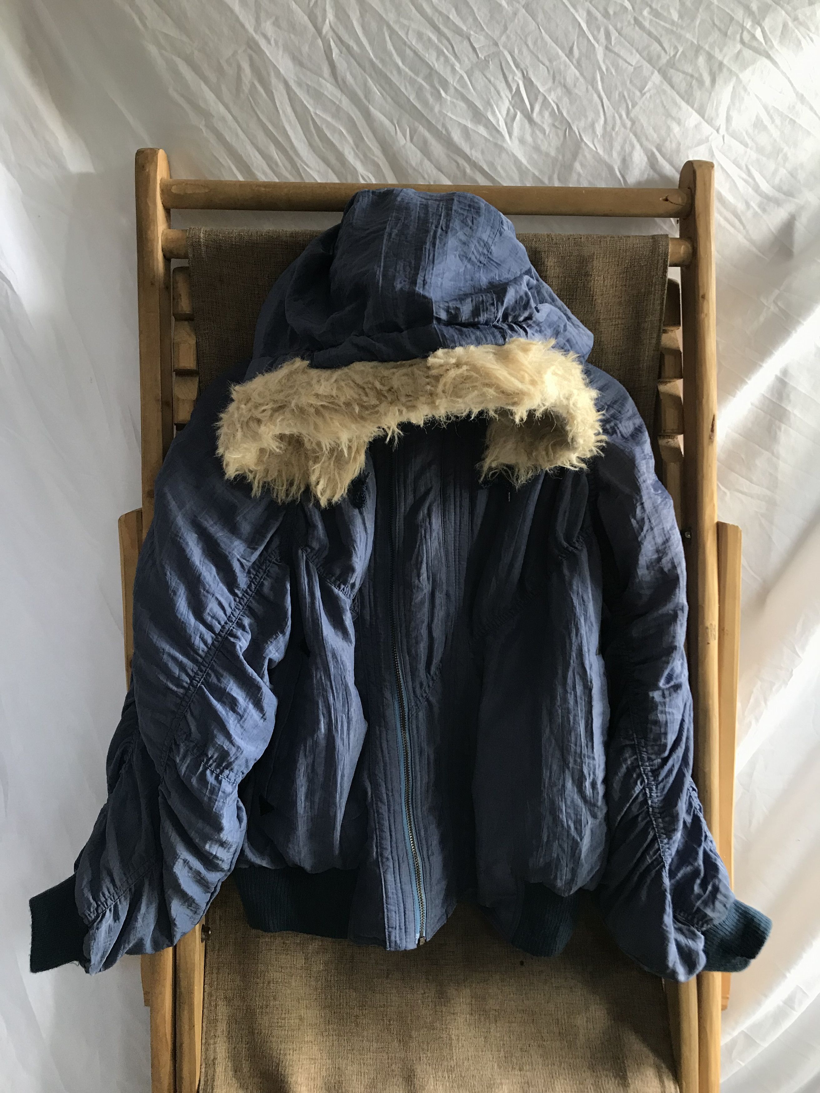 Le Grande Bleu (L.G.B.) 💀NEEDGONE💀Cambri Mode - Japanese Fur Hooded Bomber Jacket Size US M / EU 48-50 / 2 - 2 Thumbnail