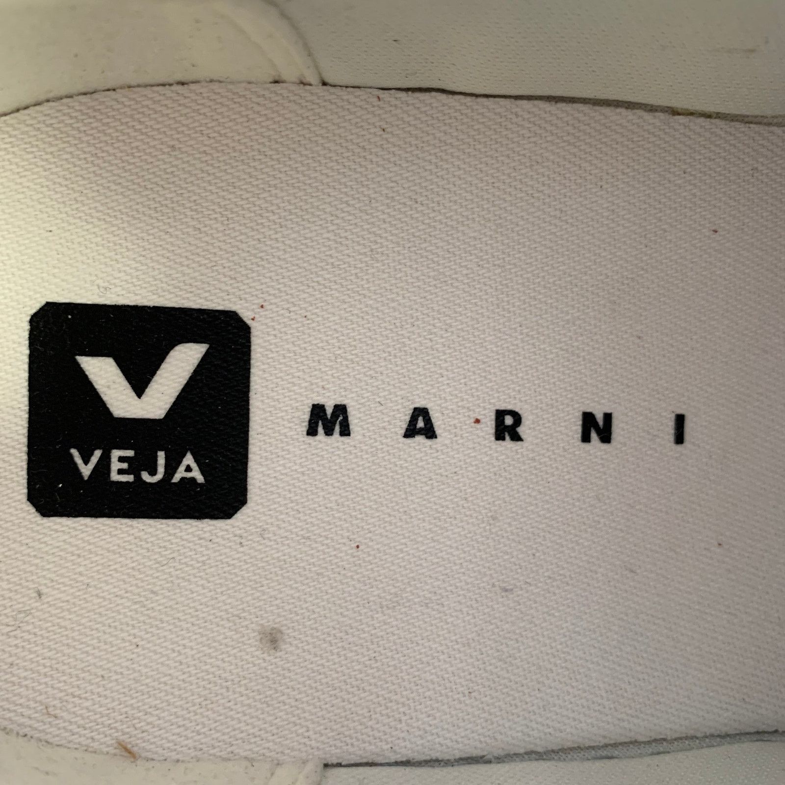Marni MARNI 10.5 White Black Scribble Leather Low Top Sneakers Size US 10.5 / EU 43-44 - 7 Thumbnail