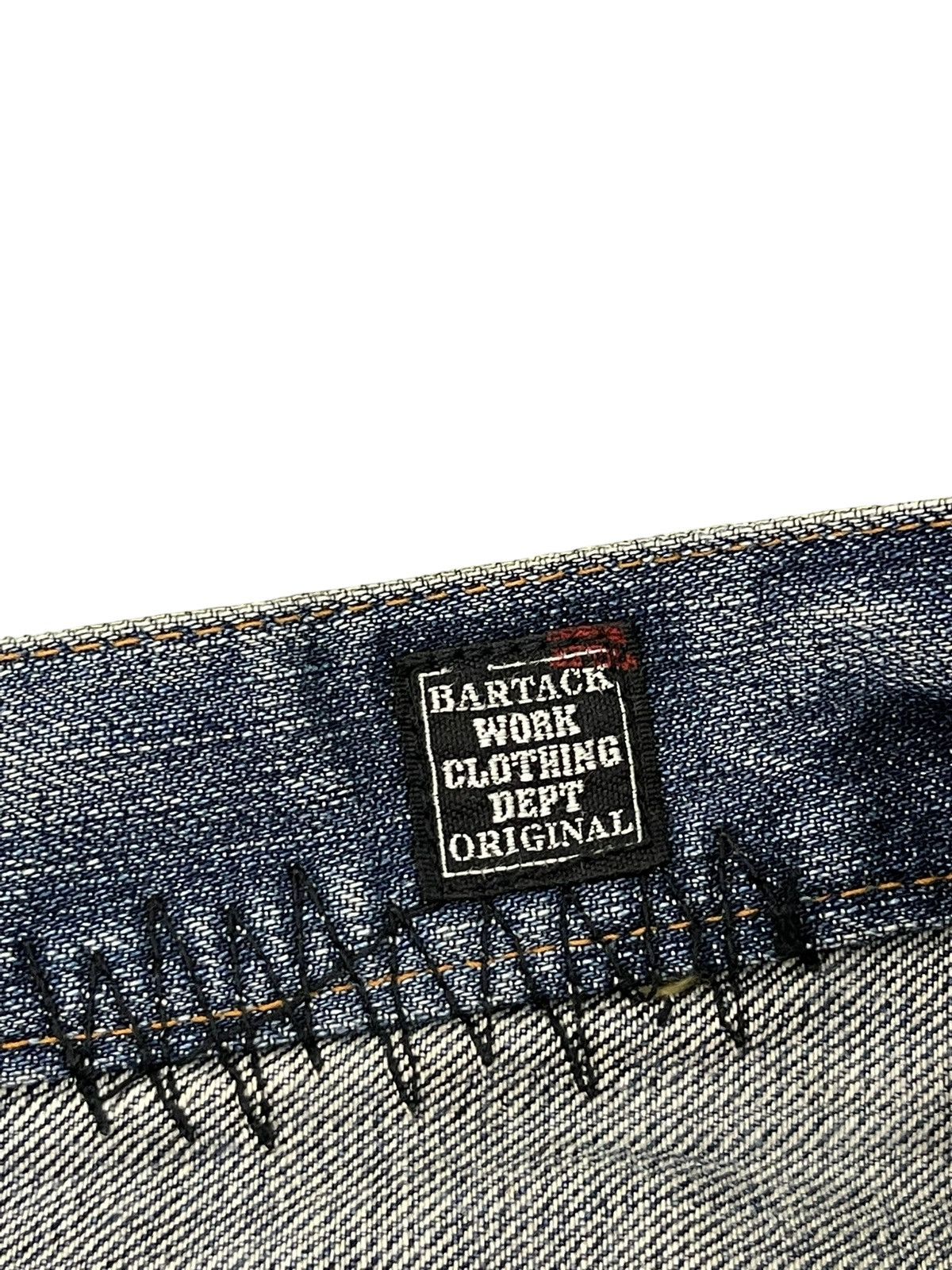 Japanese Brand Boro Jeans Bartacks Japan Patchwork Denim Cropped 7🟦9 Size US 29 - 12 Thumbnail