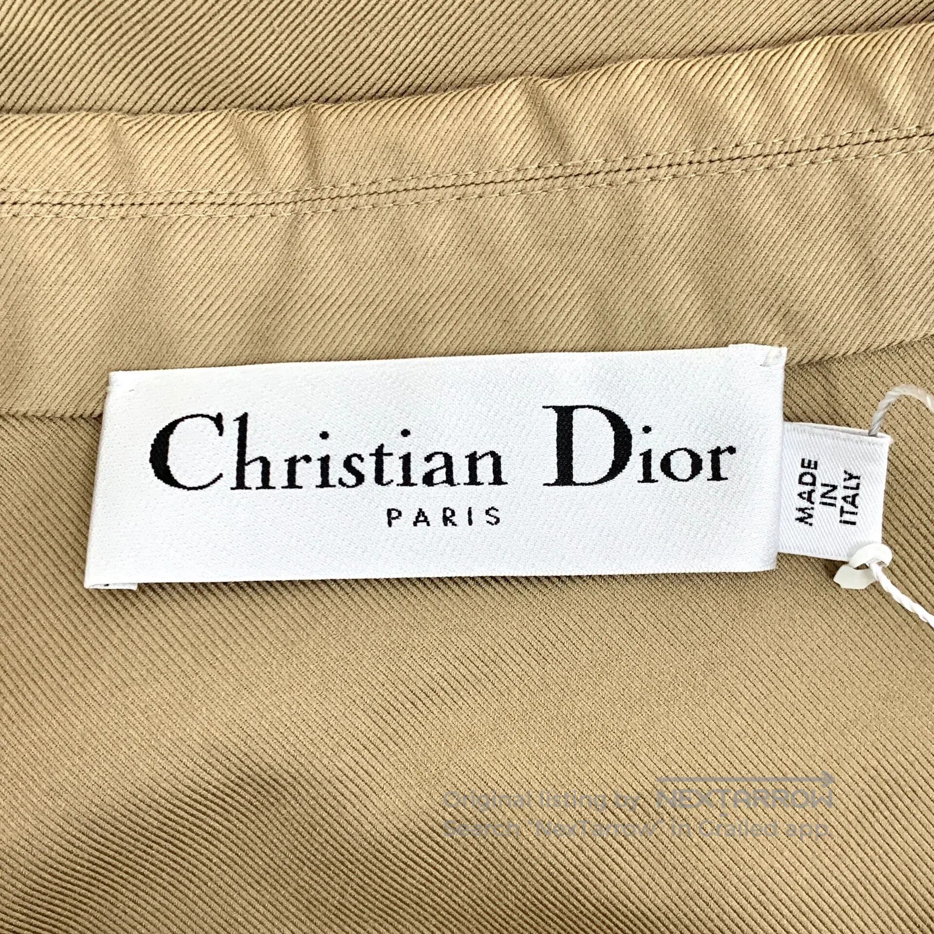 Dior Dior Brown Bee Embroidered Cotton Collar Single Button Lon Size XXS / US 00 / IT 34 - 6 Thumbnail