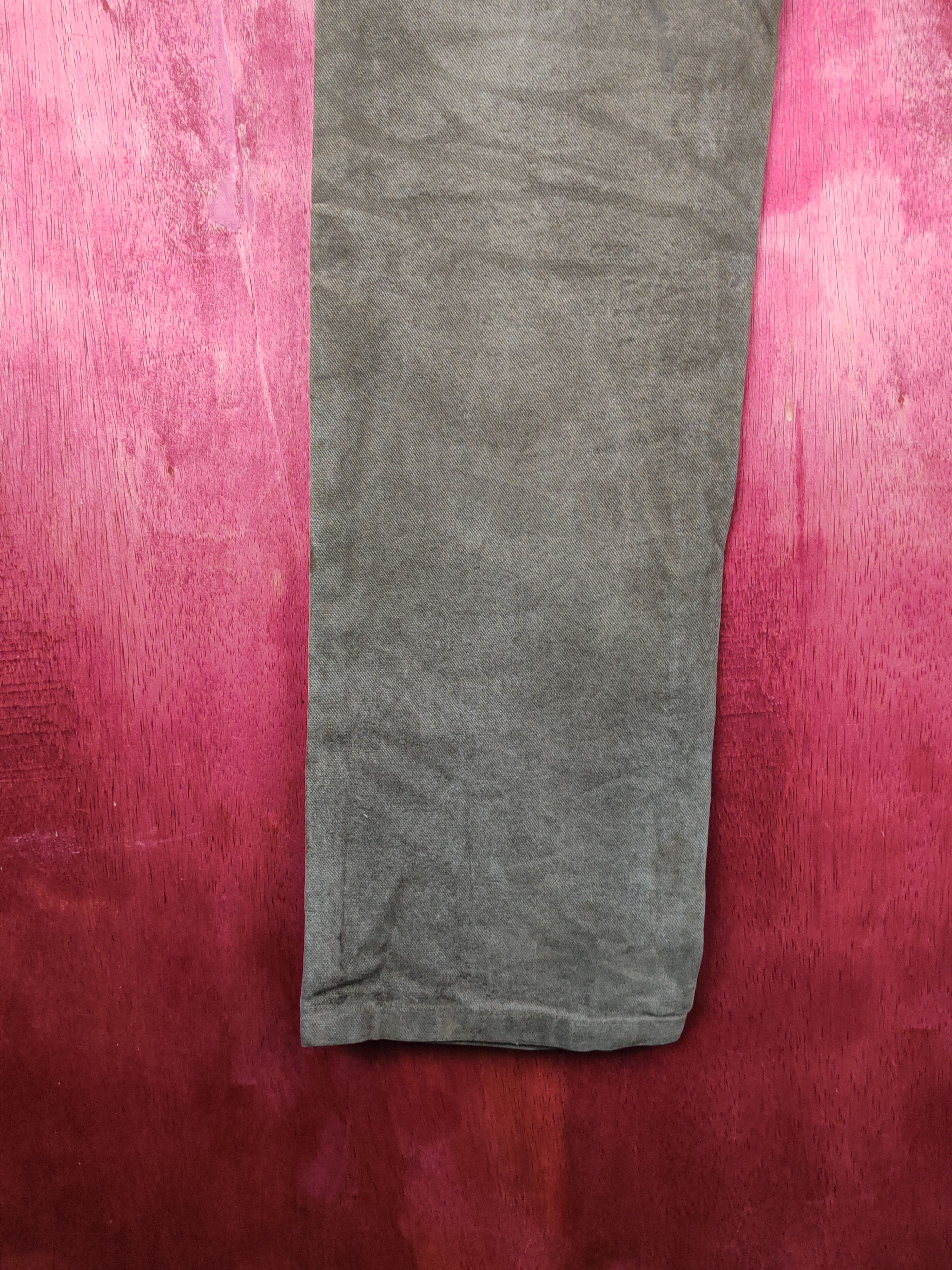 Japanese Brand Blue Way Olive faded cargo denim Jeans #S1571 Size US 28 / EU 44 - 9 Thumbnail