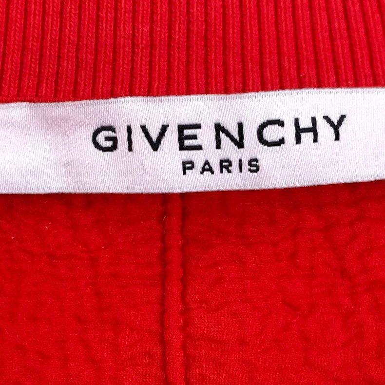 Givenchy Givenchy Givenchy Red Logo Print Distressed Long Sleeve Sw Size US XXL / EU 58 / 5 - 6 Thumbnail