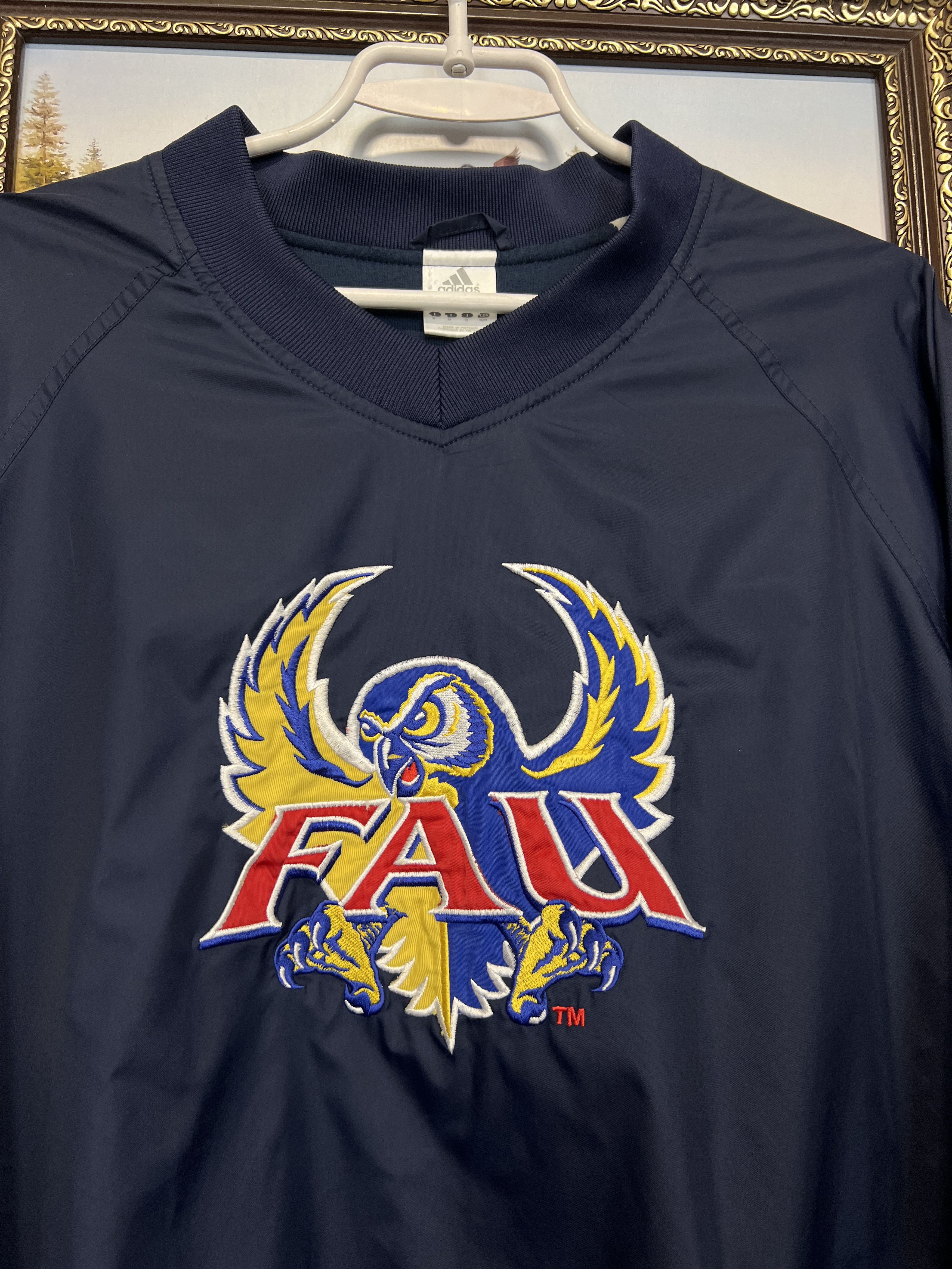 Adidas Vintage Florida Atlantic Owls Jacket Satin NCAA Track Top Size US M / EU 48-50 / 2 - 3 Thumbnail
