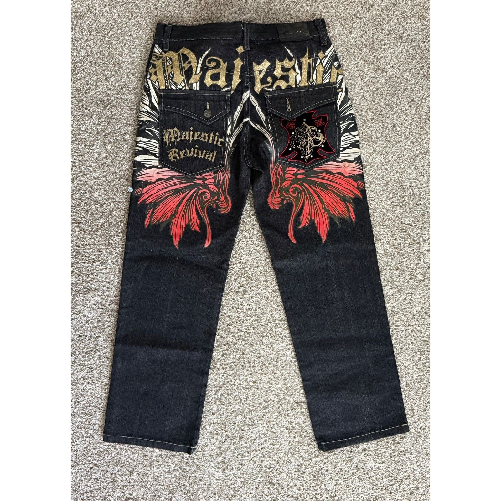 Majestic NWT Vintage Majestic Revival Black Jeans 32/32 Size US 32 / EU 48 - 9 Thumbnail