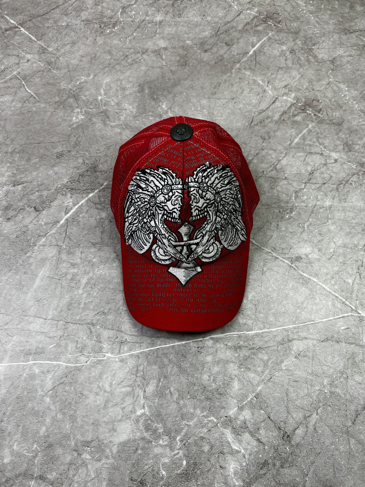 Affliction Affliction Skull Trucker Cap Y2K Avant-Garde Vintage Size ONE SIZE - 2 Thumbnail