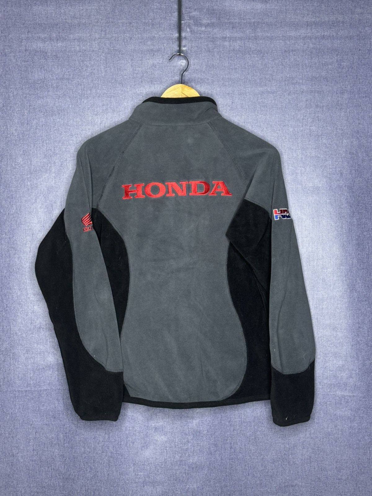 Honda NEW Vintage Honda F1 Racing Fleece Jacket Full Zip Woman 12 Size XL / US 12-14 / IT 48-50 - 3 Thumbnail
