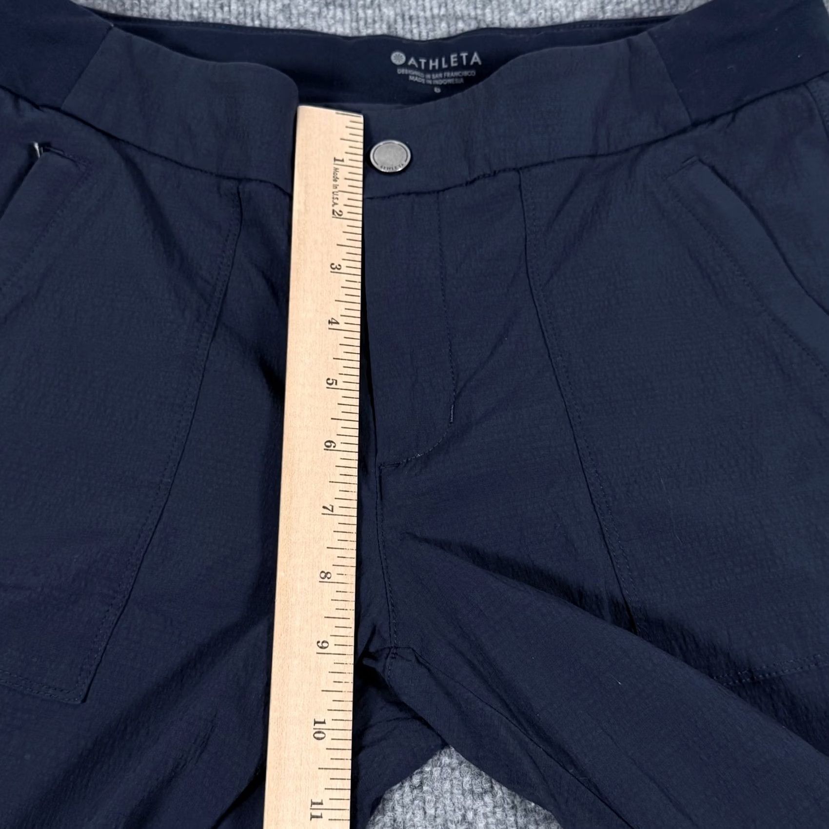 Athleta Athleta Pants Womens Small Navy Outdoor Trek Jogger Drawstring Stretch Nylon Athletic Size 28" / US 6 / IT 42 - 6 Thumbnail
