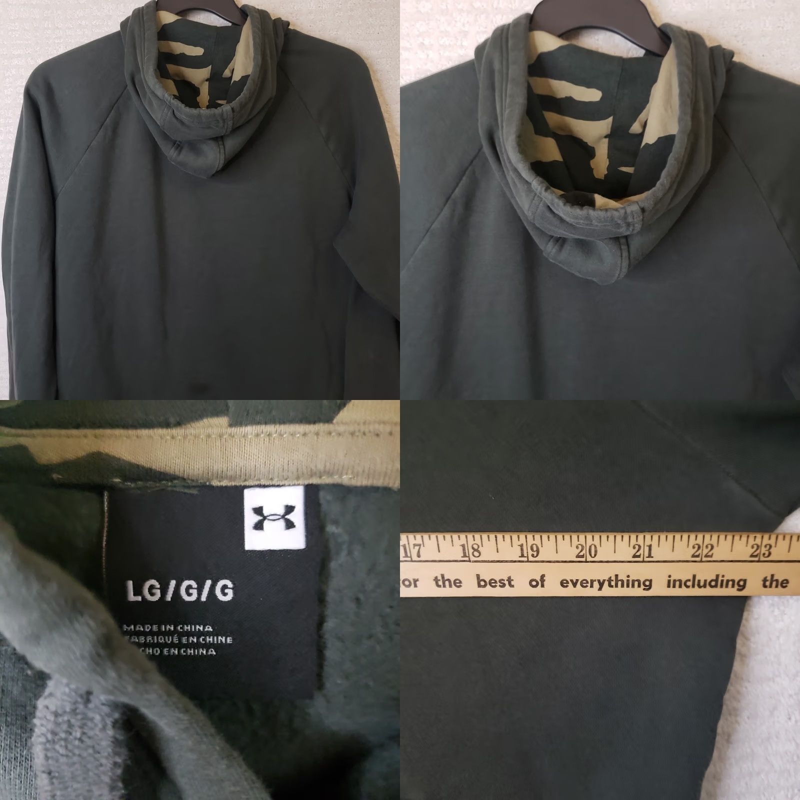 Under Armour Under Armour Hoodie Mens L Green Camouflage Logo Pullover Jersey Hunting Size US L / EU 52-54 / 3 - 8 Thumbnail