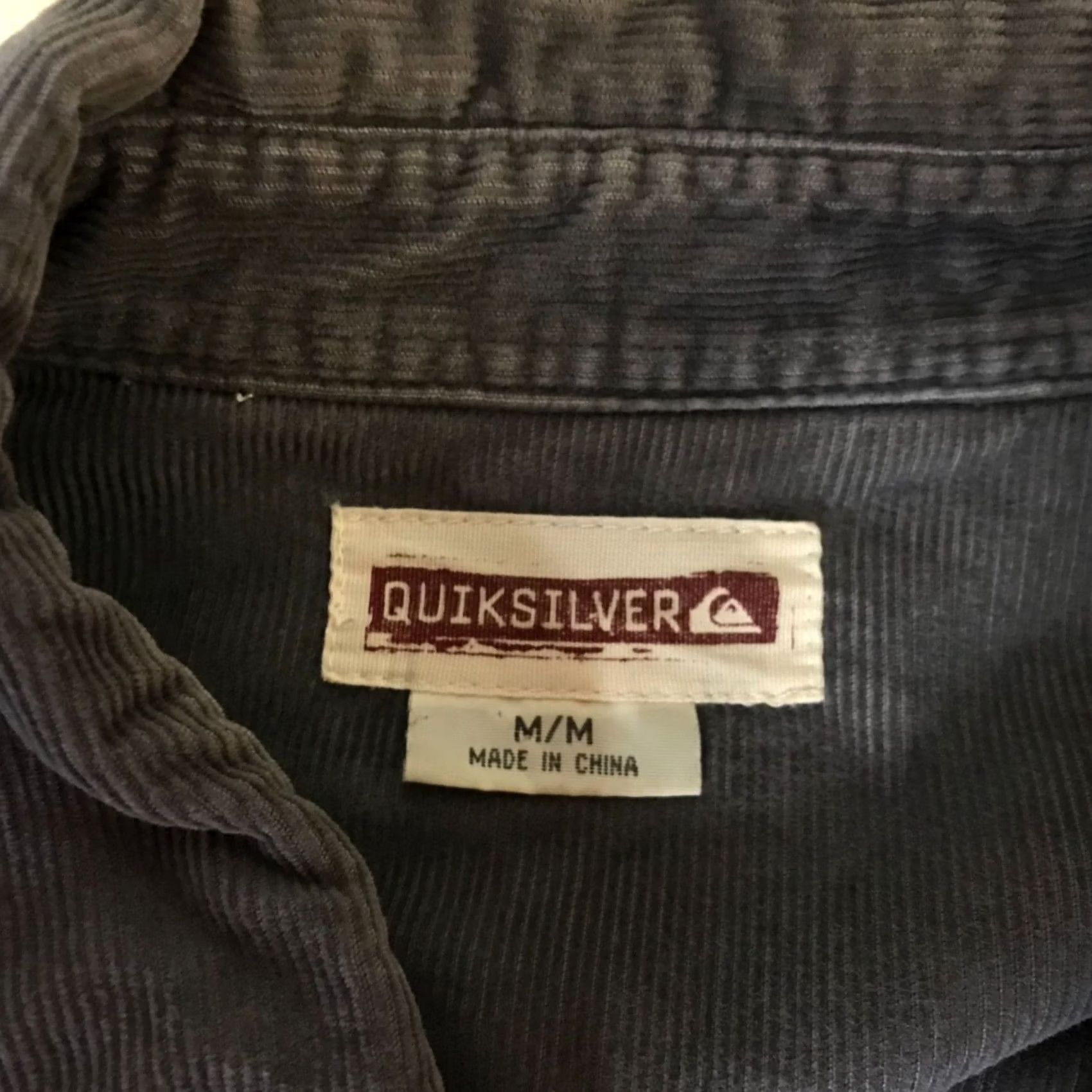Quiksilver VINTAGE QUICKSILVER Shirt Mens Medium Gray Western BOARD SNAP FRONT Y2K Size US M / EU 48-50 / 2 - 7 Thumbnail