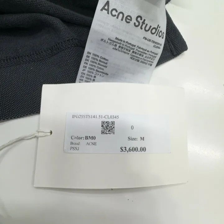 Acne Studios Acne Studios Retro Black Logo T-Shirt Size US M / EU 48-50 / 2 - 1 Thumbnail