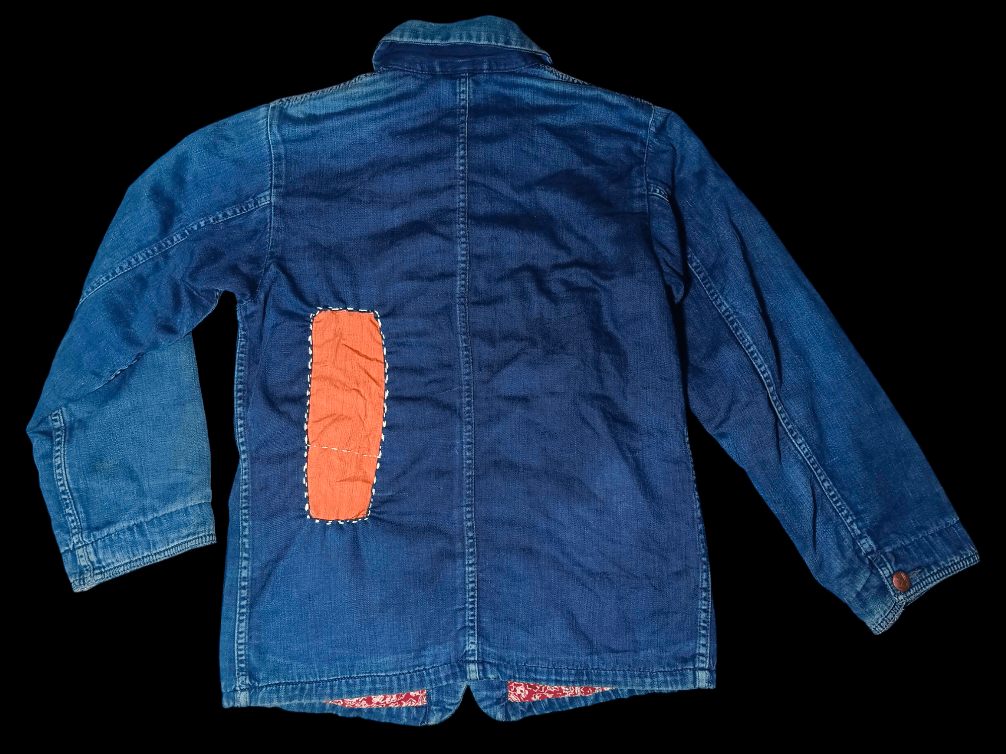 45rpm × Indigo Vintage 45RPM Distressed Indigo Chrome Jacket Size US S / EU 44-46 / 1 - 7 Thumbnail