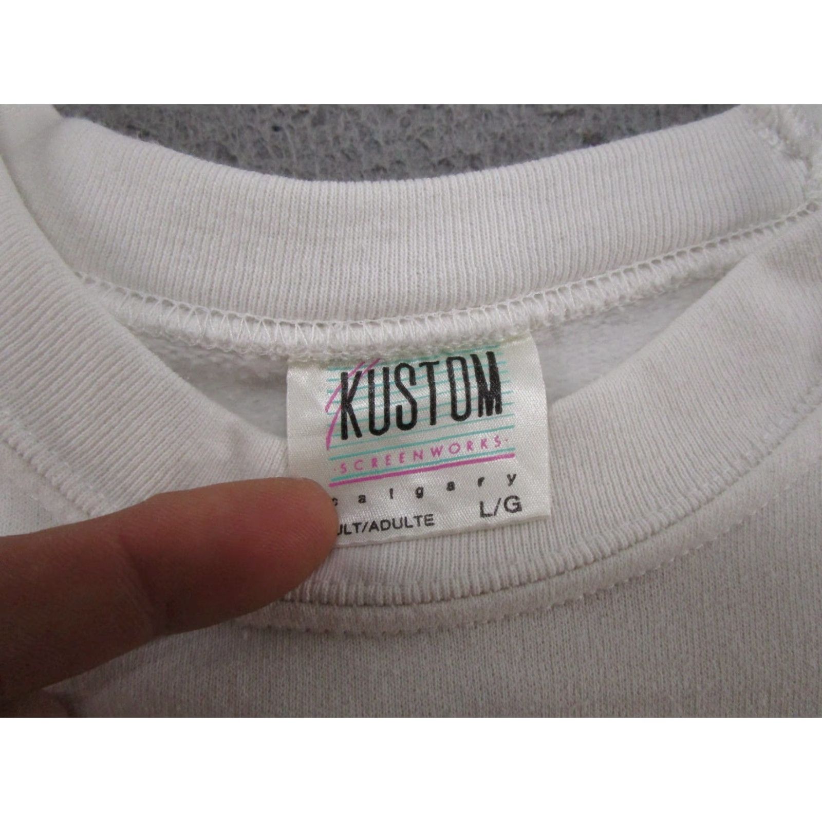 Vintage VINTAGE Banff Canada Balloon Graphic Raglan Sweatshirt Mens L White 80s 1988 Sports Hooded Pullover Baseball Crew Neck Cotton Shirt Size US L / EU 52-54 / 3 - 2 Thumbnail