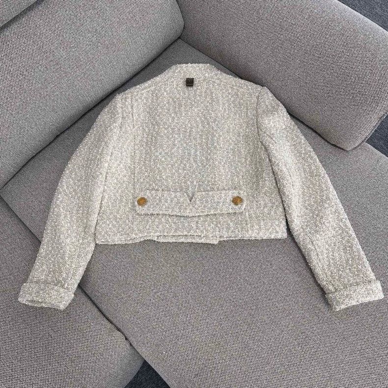 Louis Vuitton louis vuitton Solid double-breasted tweed jacket Size XS / US 0-2 / IT 36-38 - 2 Thumbnail