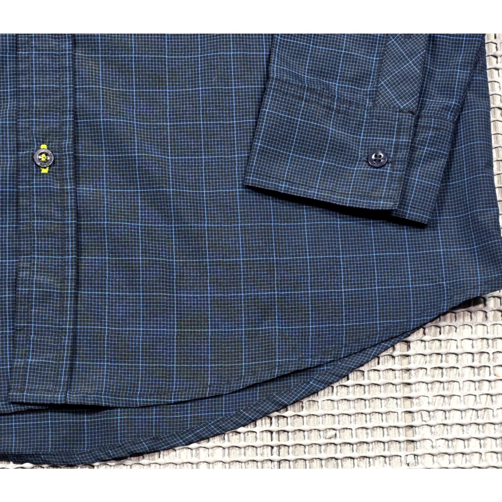 Salomon Salomon Shirt M Button-Up Long Sleeve Blue Check Outdoor Performance Shirt Size US M / EU 48-50 / 2 - 4 Thumbnail
