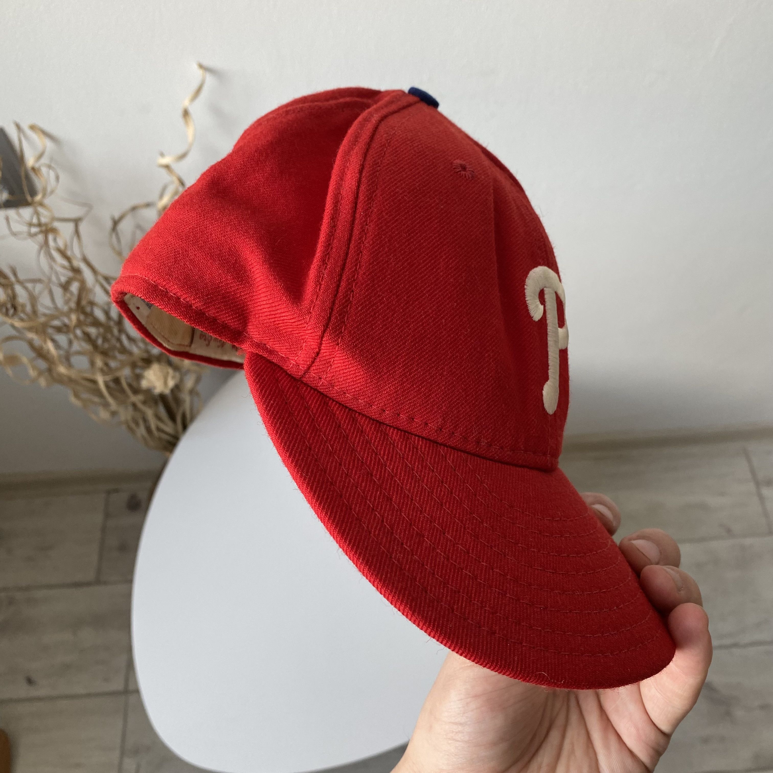 MLB ⚾️Vintage 90s Philadelphia Phillies Baseball Wool Cap Red Size ONE SIZE - 9 Thumbnail