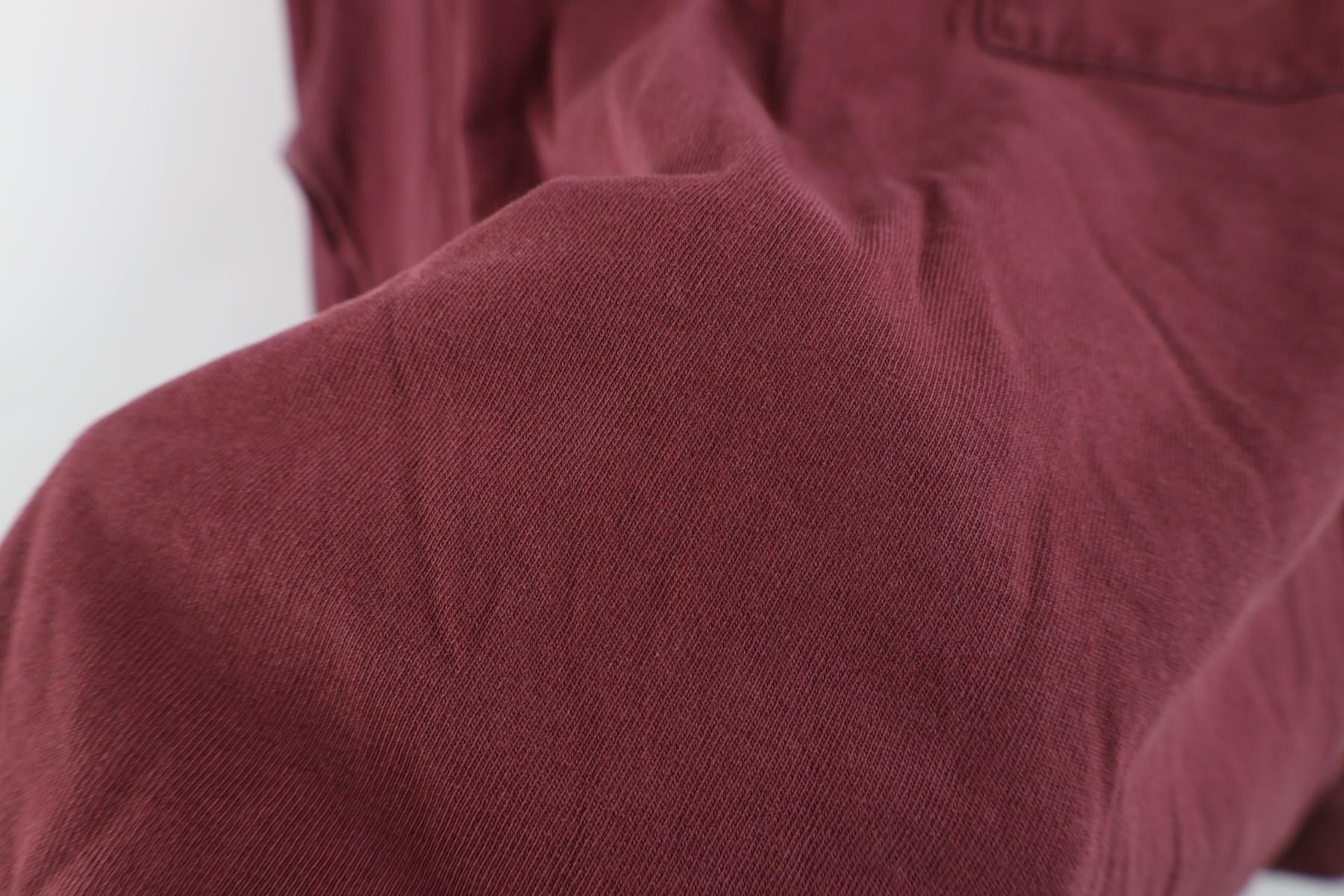 Dickies Vintage Y2K Dickies Long Sleeve Pocket T-Shirt Burgundy Size US L / EU 52-54 / 3 - 7 Thumbnail