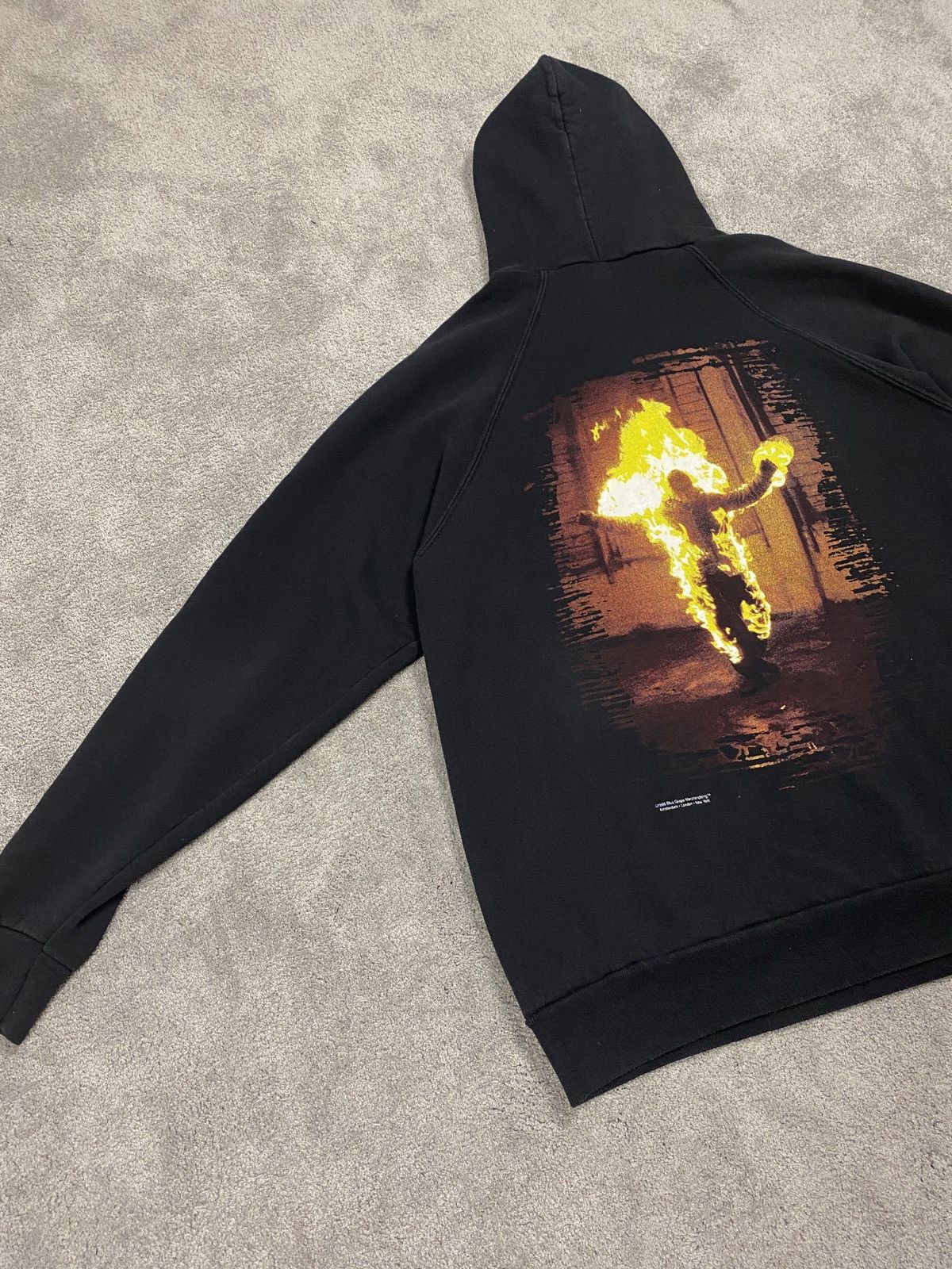 Band Tees Vintage 1998 hoodie Rammstein burning man rare sweatshirt Size US XL / EU 56 / 4 - 10 Thumbnail