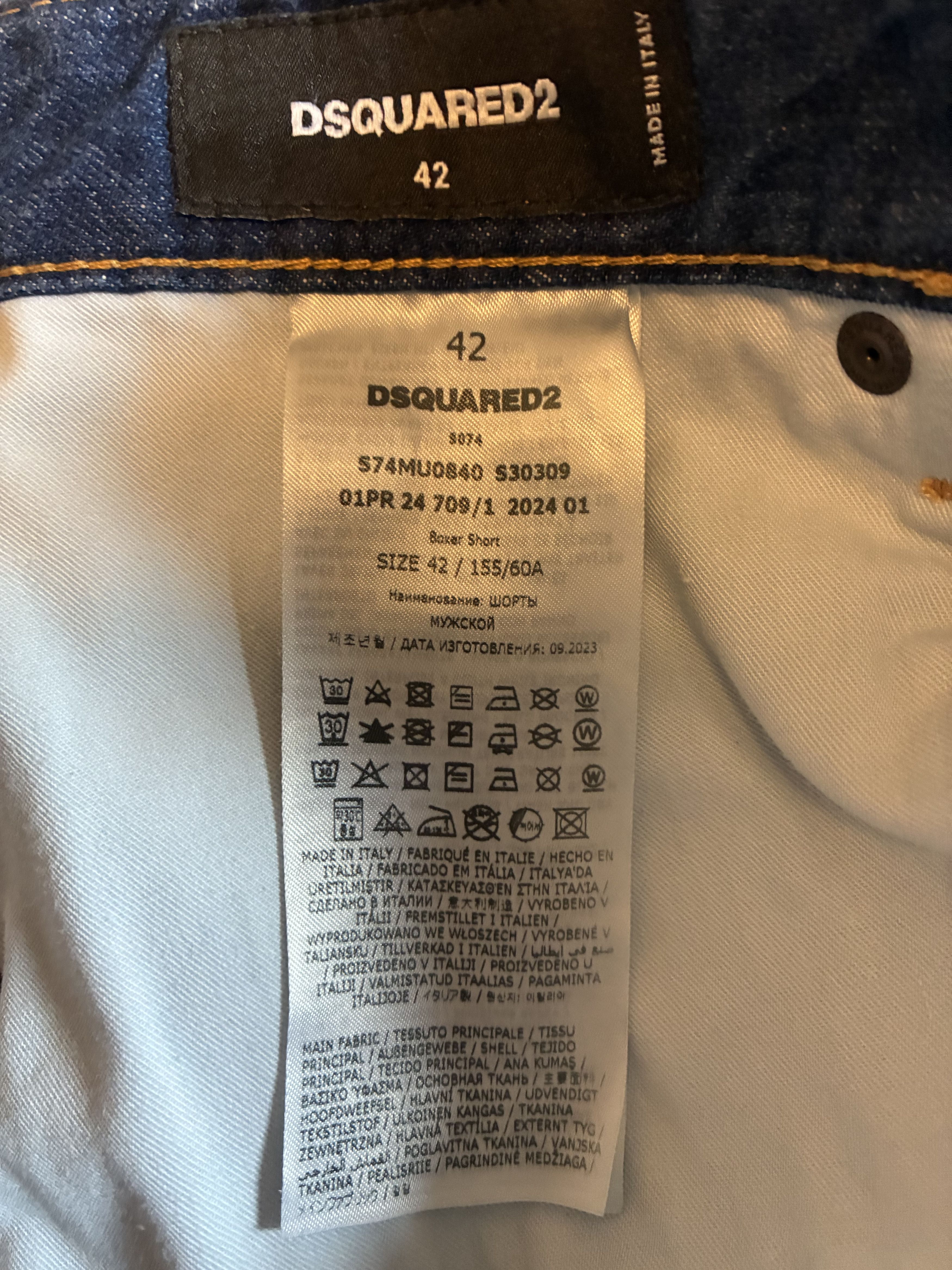 Dsquared2 DSQUARED2 Men’s Distressed Denim Shorts – value 750$CAD Size US 28 / EU 44 - 9 Thumbnail