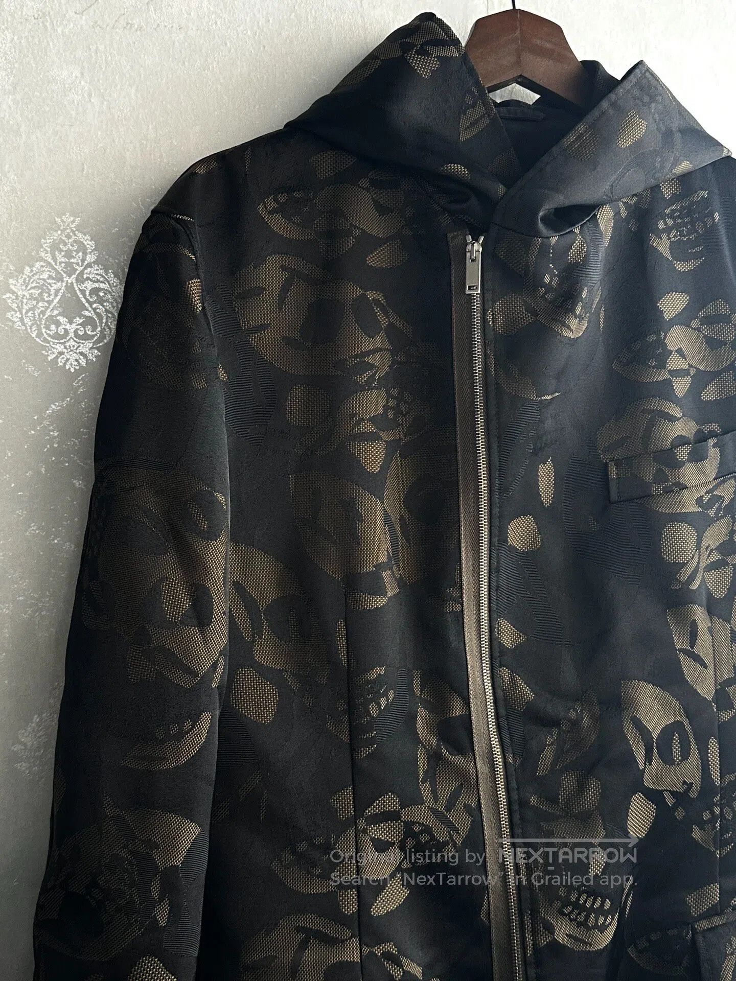 Alexander McQueen ALEXANDER MCQUEEN size48 Dark patterned skull woven jacket| Size US M / EU 48-50 / 2 - 3 Thumbnail