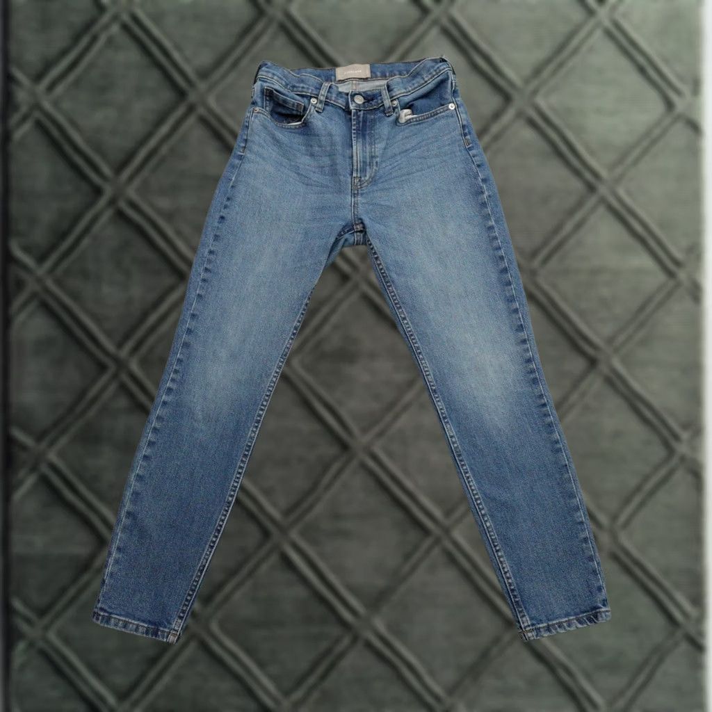 Everlane Everlane Jeans Women 27 (27X25) Blue Crop High Rise Medium Wash Straight Jeans Womens 27 (27X25) Blue Crop High Rise Medium Wash Size 32" / US 10 / IT 46 - 1 Thumbnail