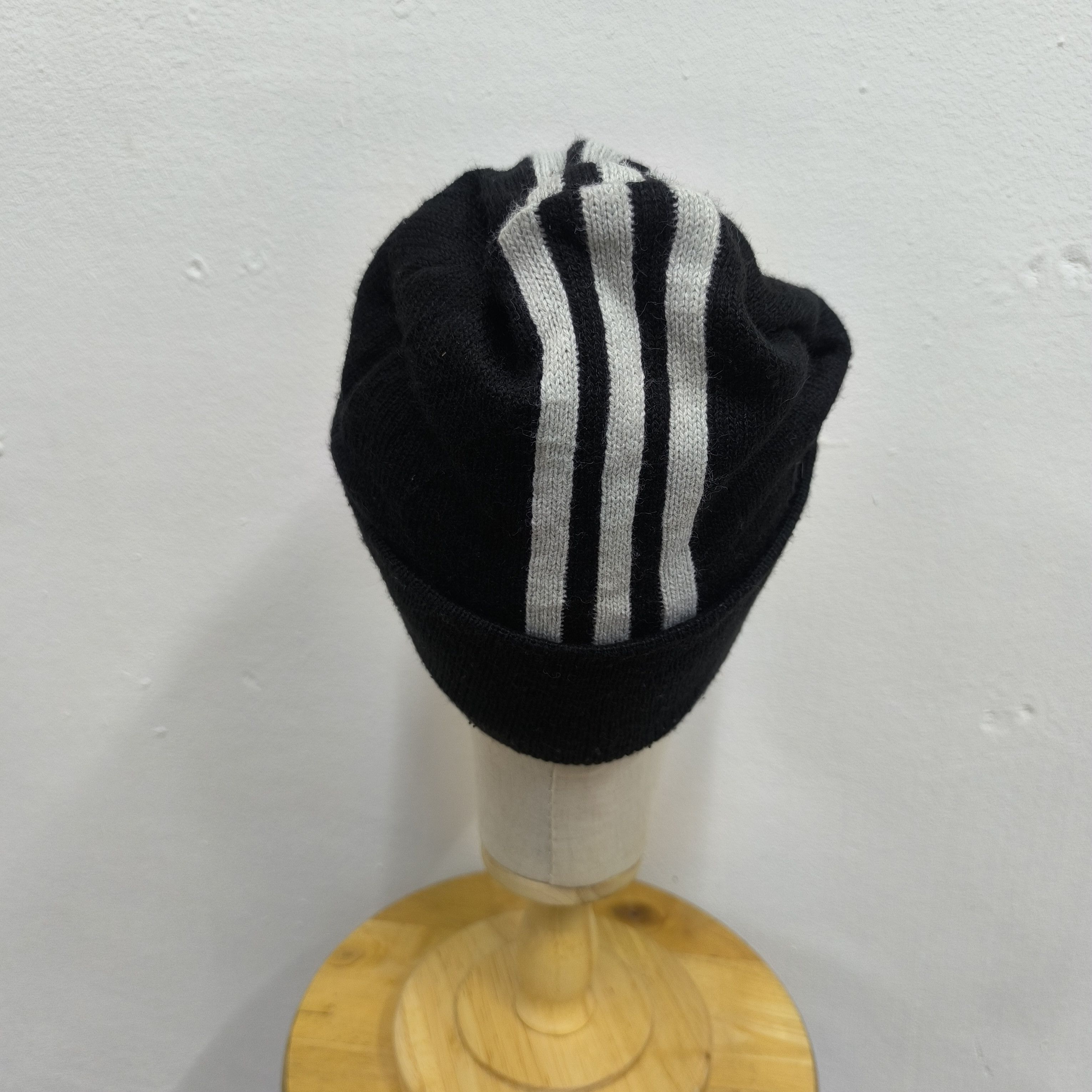 Adidas ✨Vintage adidas logo 3 stripes beanie hat Size ONE SIZE - 3 Thumbnail